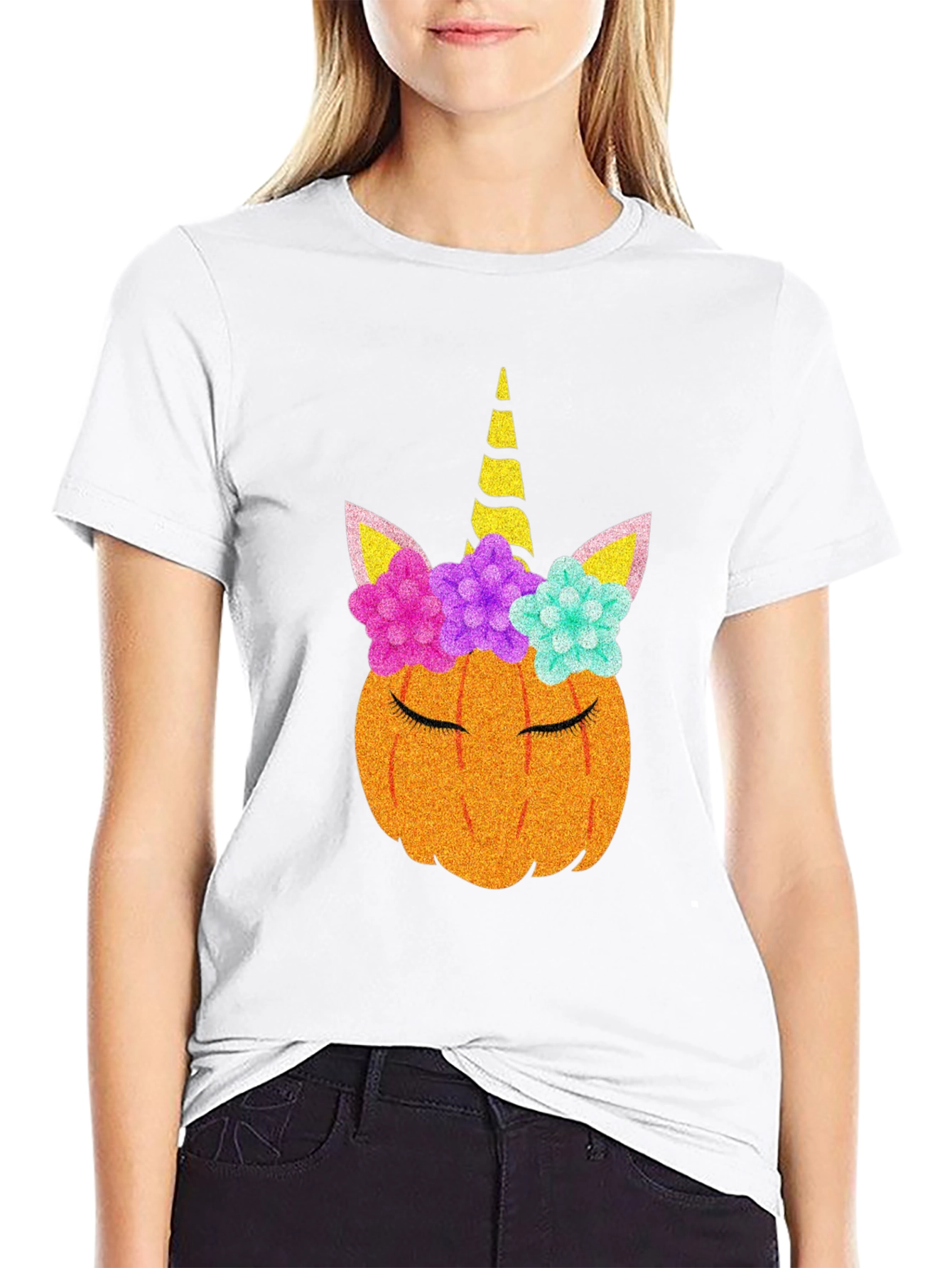 Unicorn Pumpkin T-Shirt - Halloween Tee