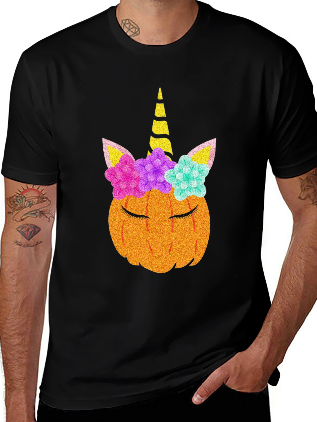 Unicorn Pumpkin T-Shirt - Halloween Tee
