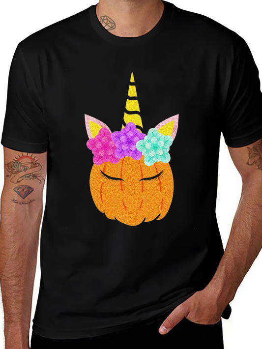 Unicorn Pumpkin T-Shirt - Halloween Tee