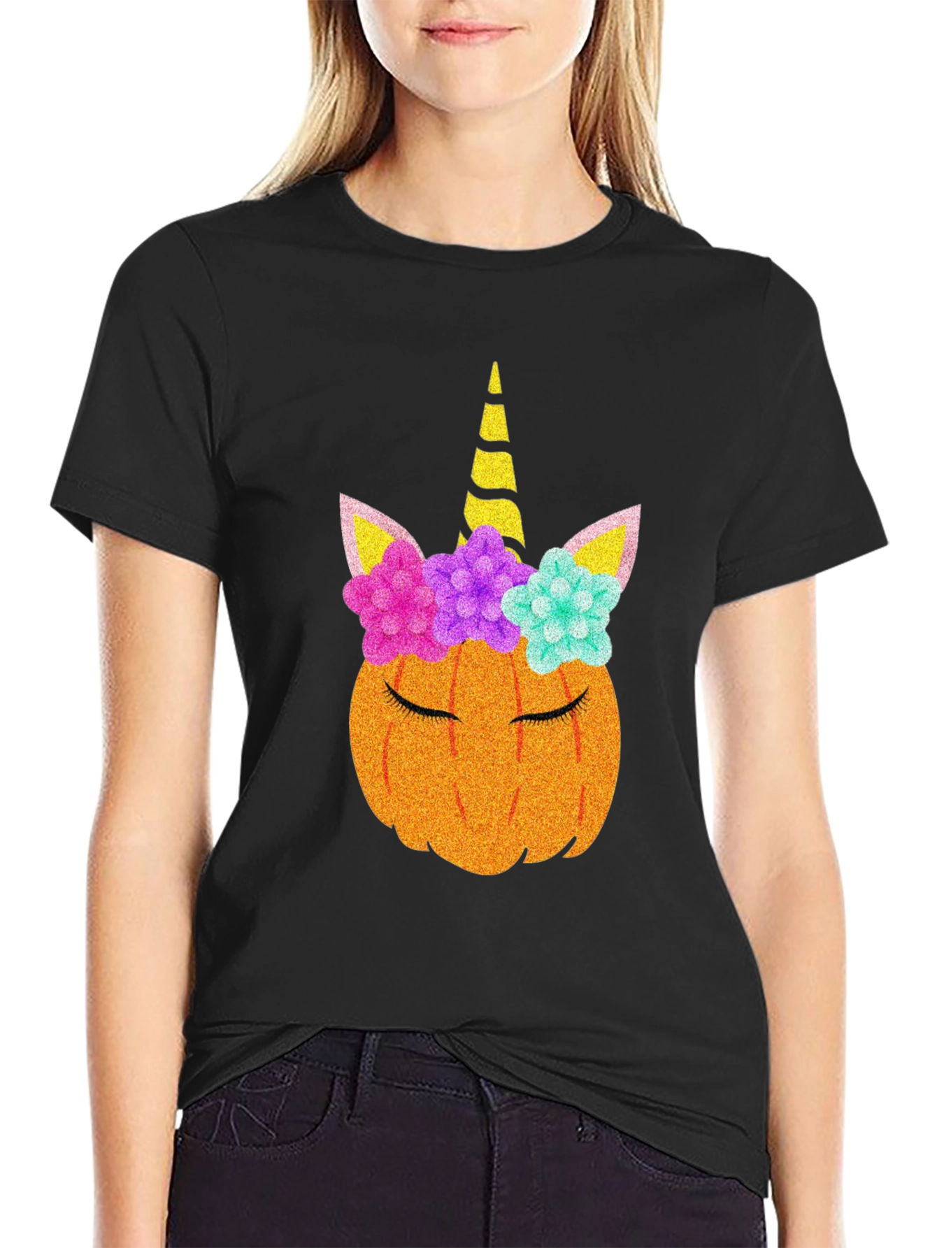 Unicorn Pumpkin T-Shirt - Halloween Tee