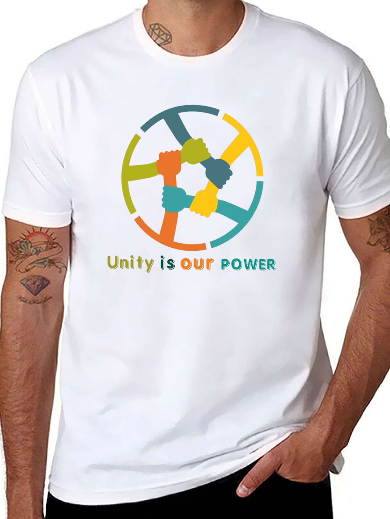 Unity Power T-Shirt - Strength in Togetherness Graphic Tee