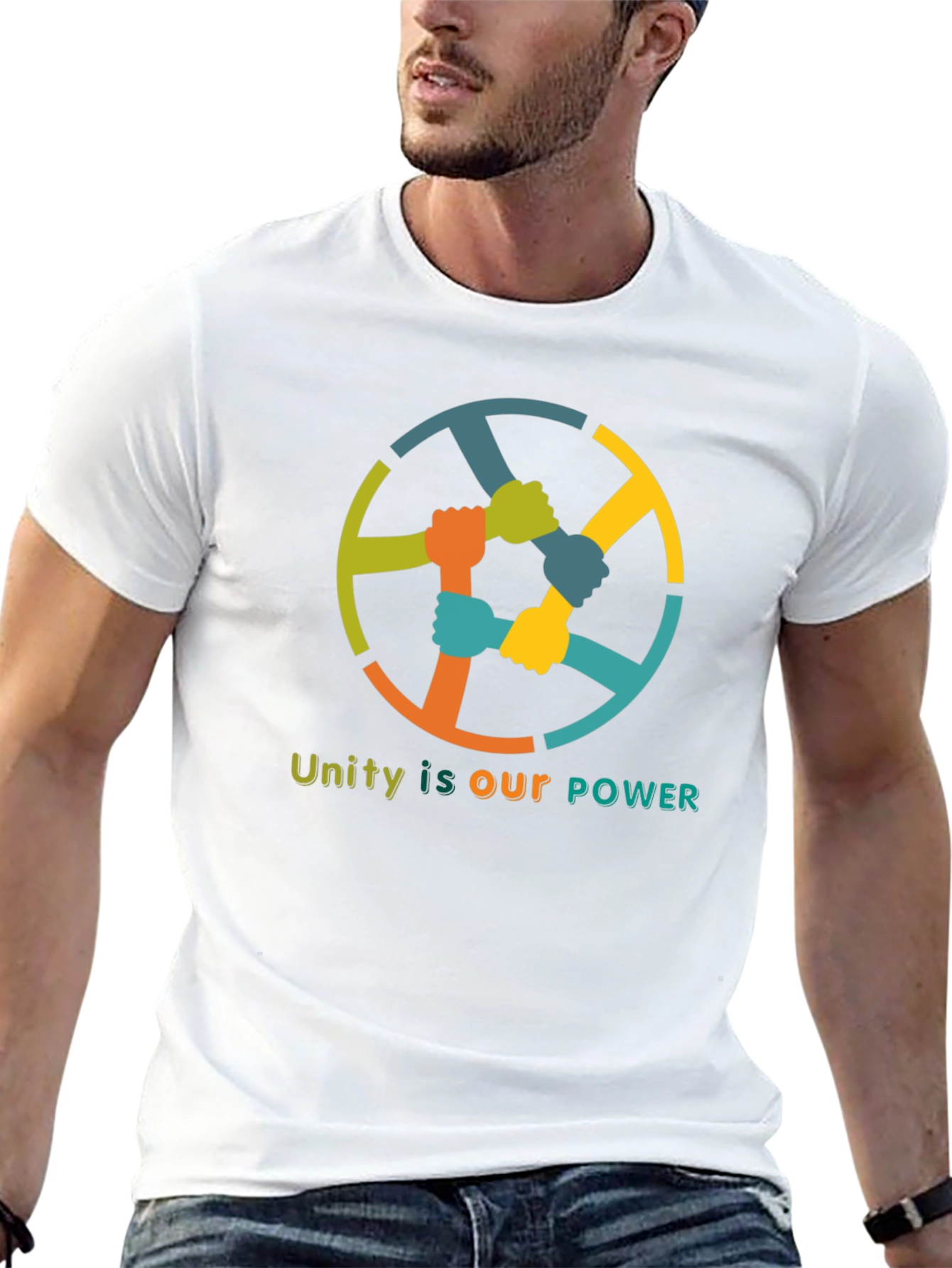 Unity Power T-Shirt - Strength in Togetherness Graphic Tee