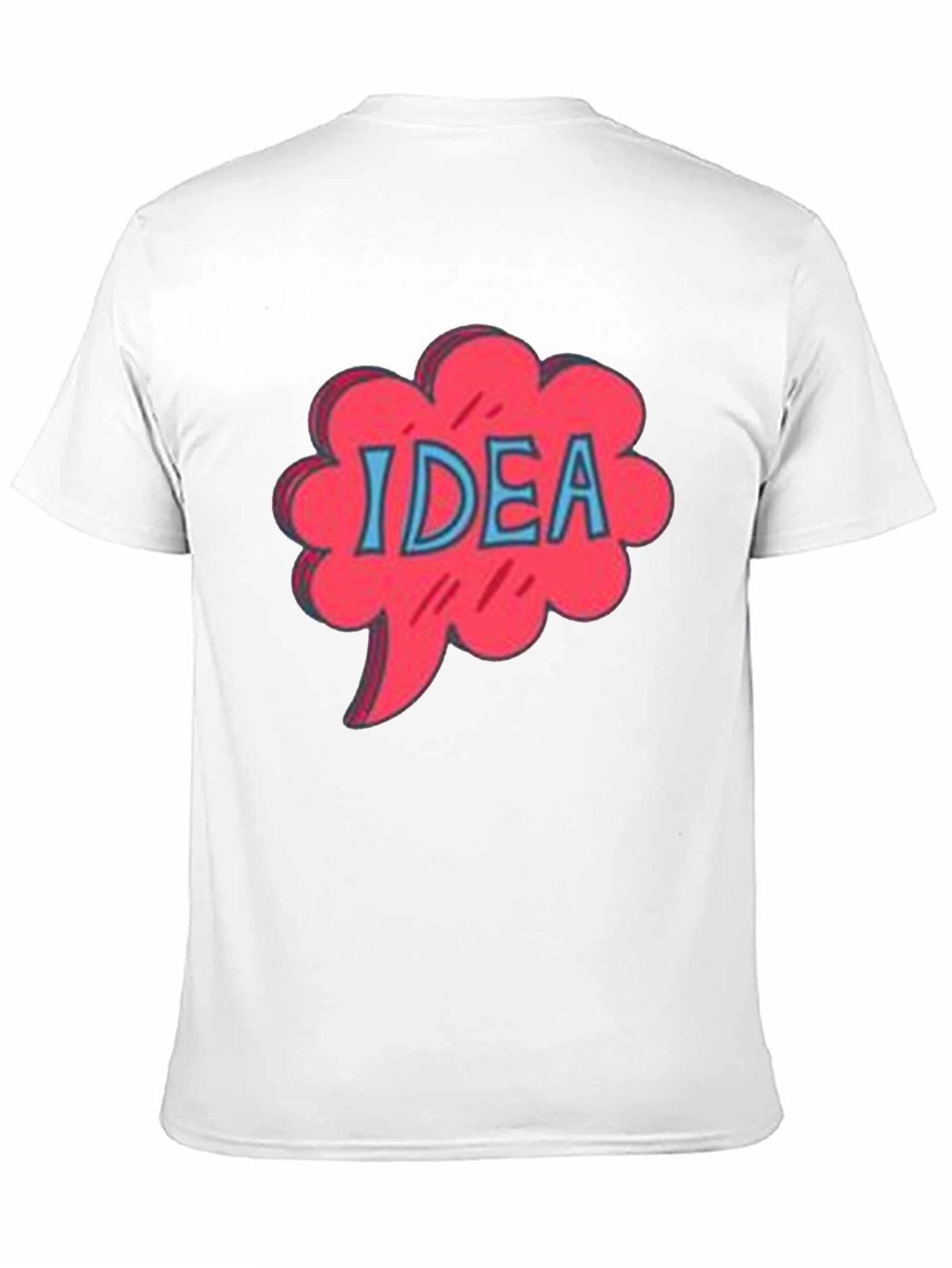 Idea Bubble Graphic Tee - Black Cotton T-Shirt