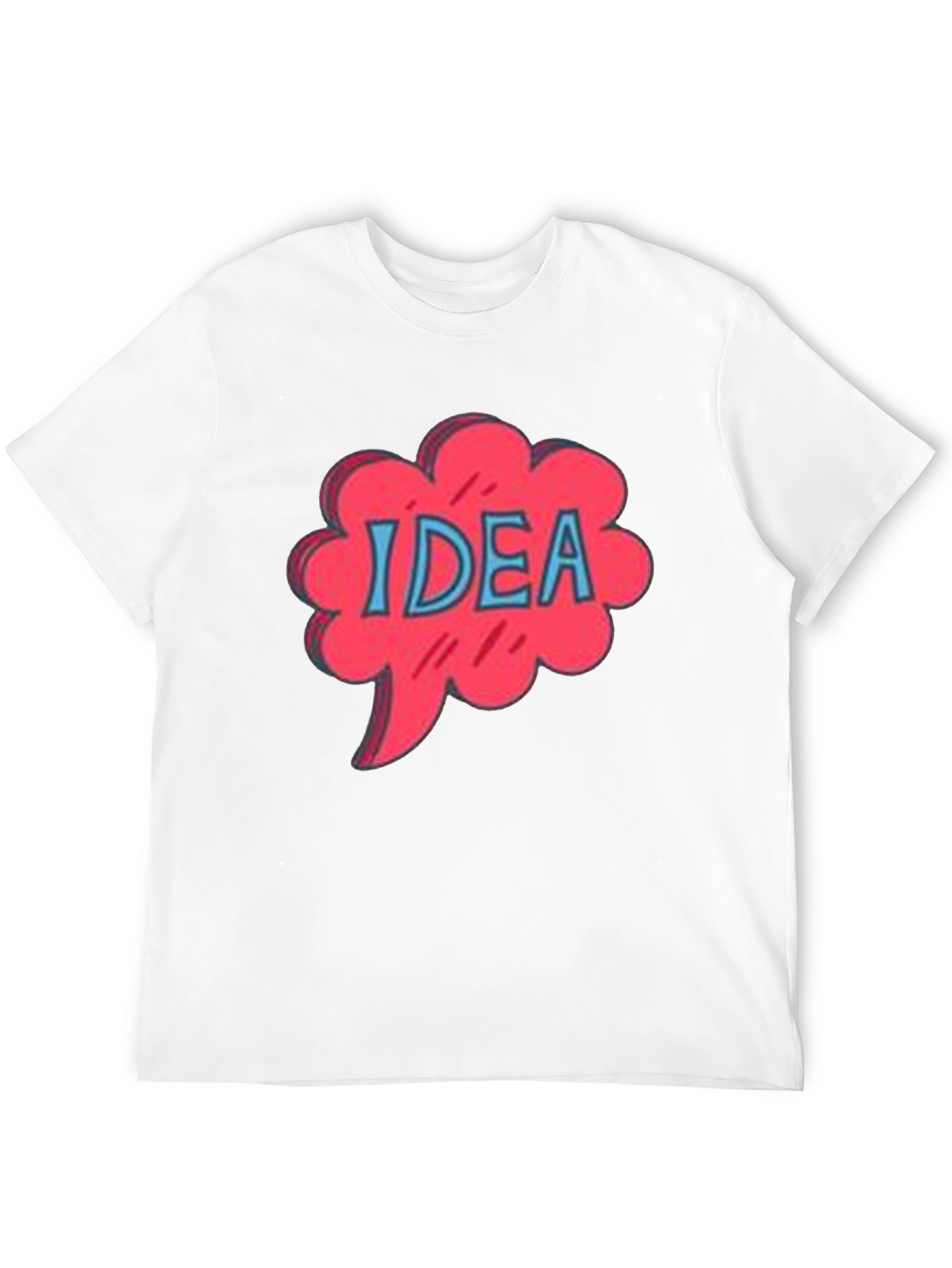 Idea Bubble Graphic Tee - Black Cotton T-Shirt