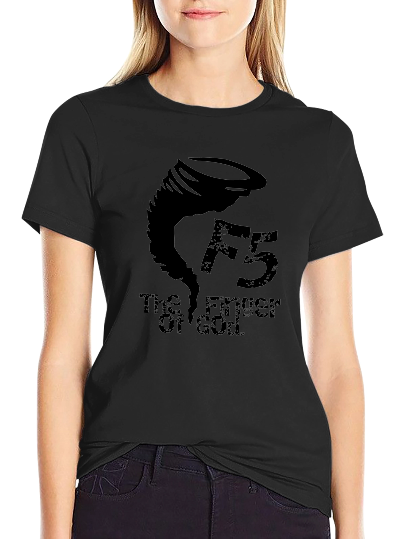 F5 Finger of God Tornado Black T-Shirt