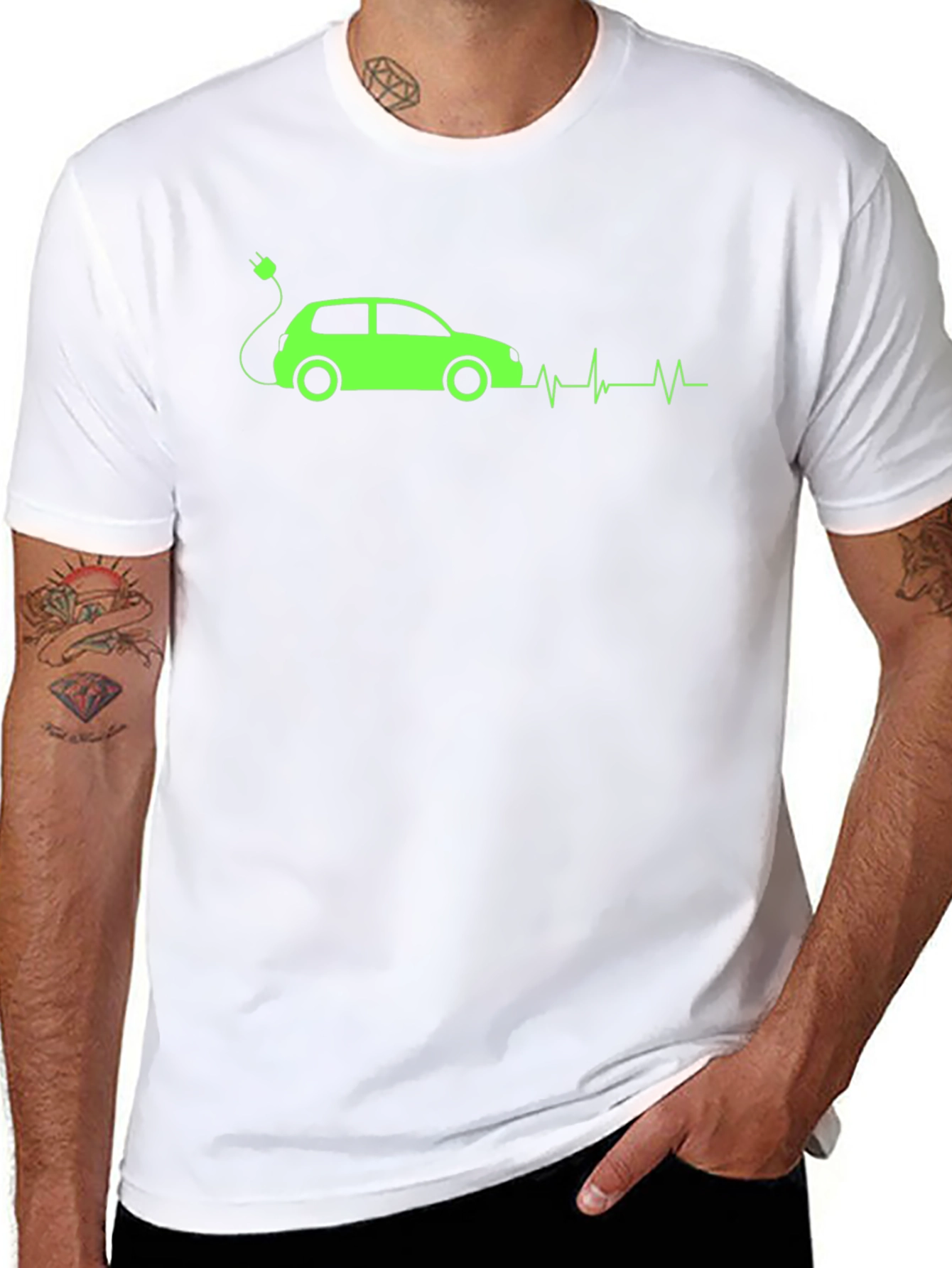 Electric Car Heartbeat T-Shirt