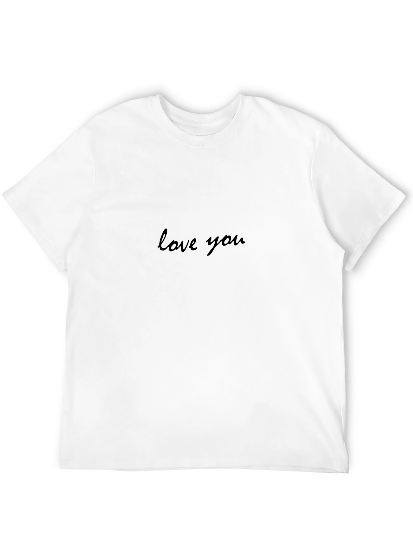 Love You Graphic Black T-Shirt