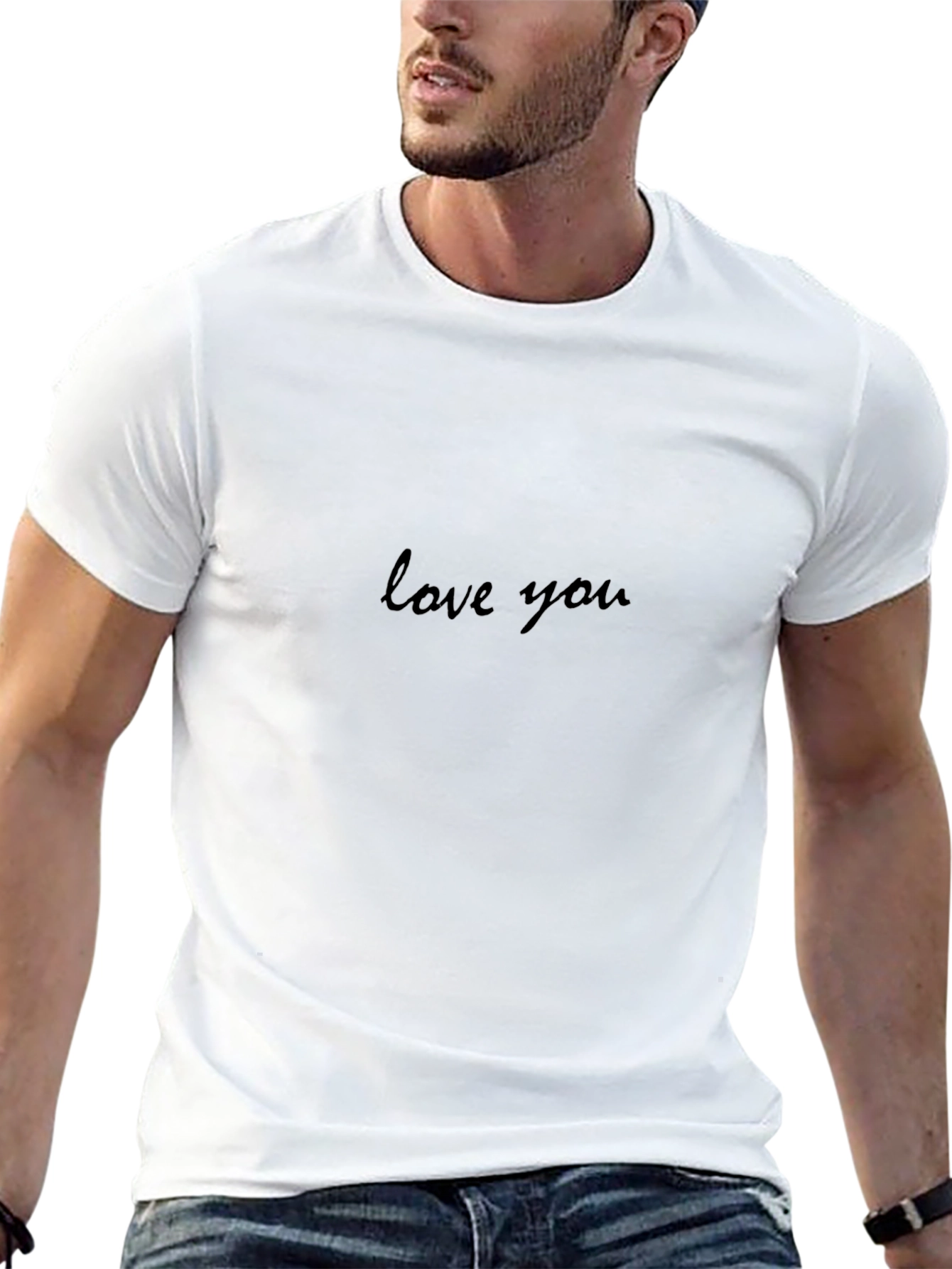 Love You Graphic Black T-Shirt