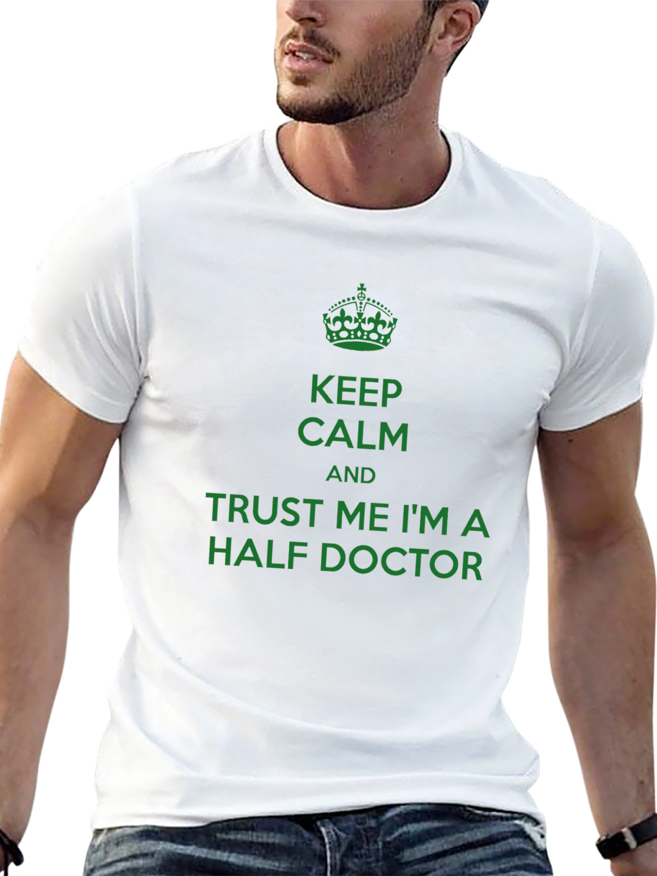 Keep Calm Half Doctor Funny T-Shirt