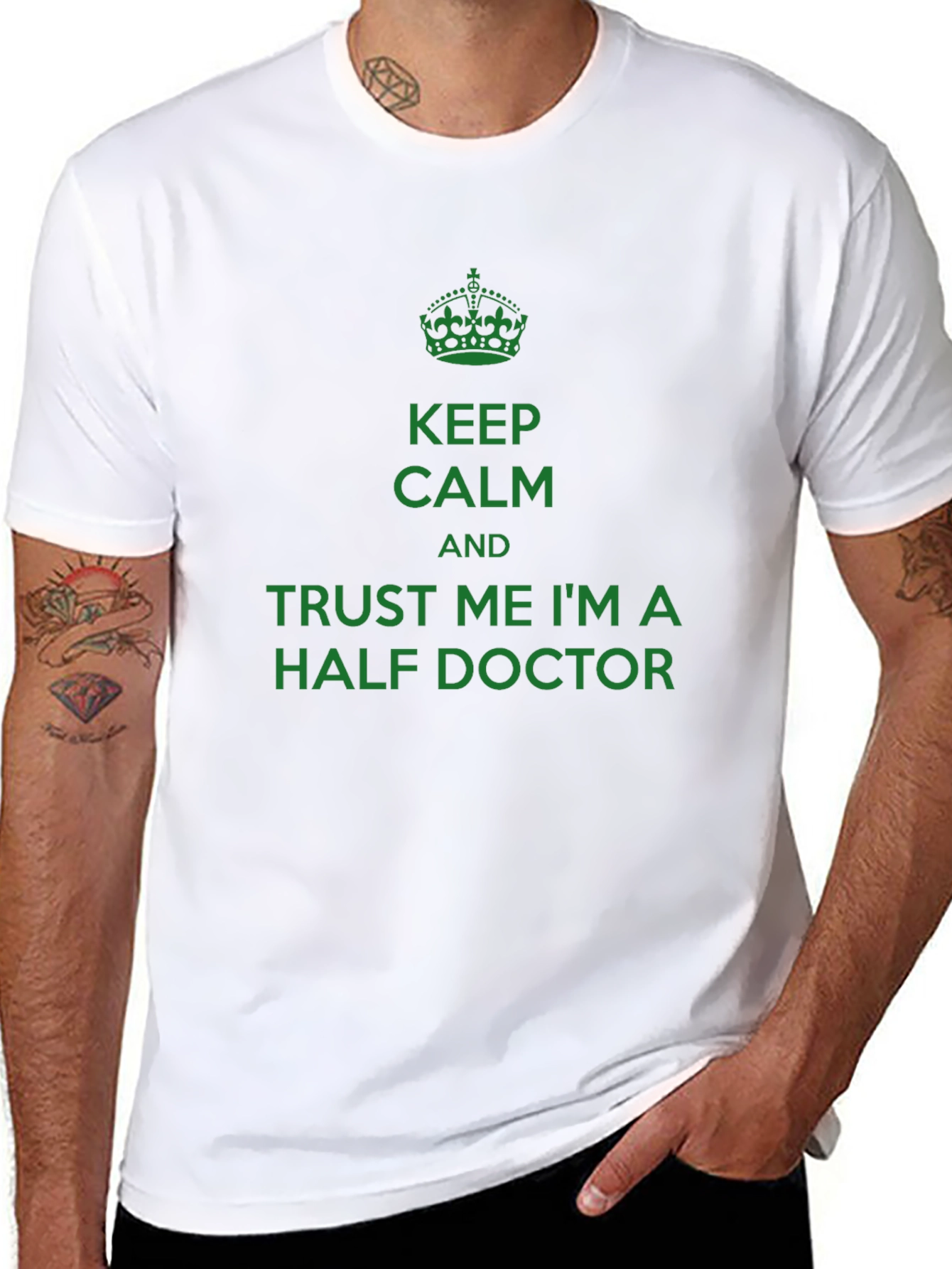 Keep Calm Half Doctor Funny T-Shirt