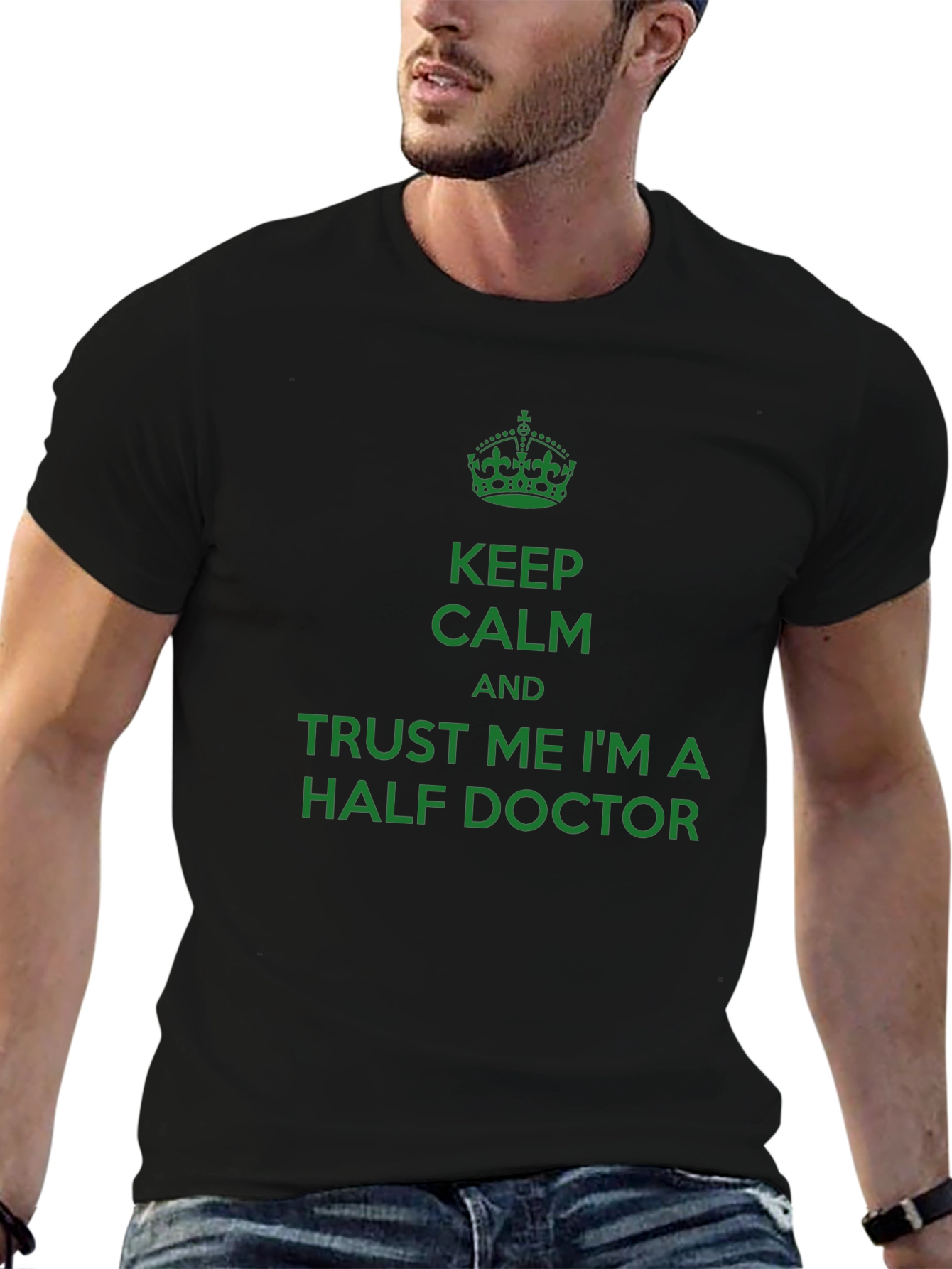 Keep Calm Half Doctor Funny T-Shirt