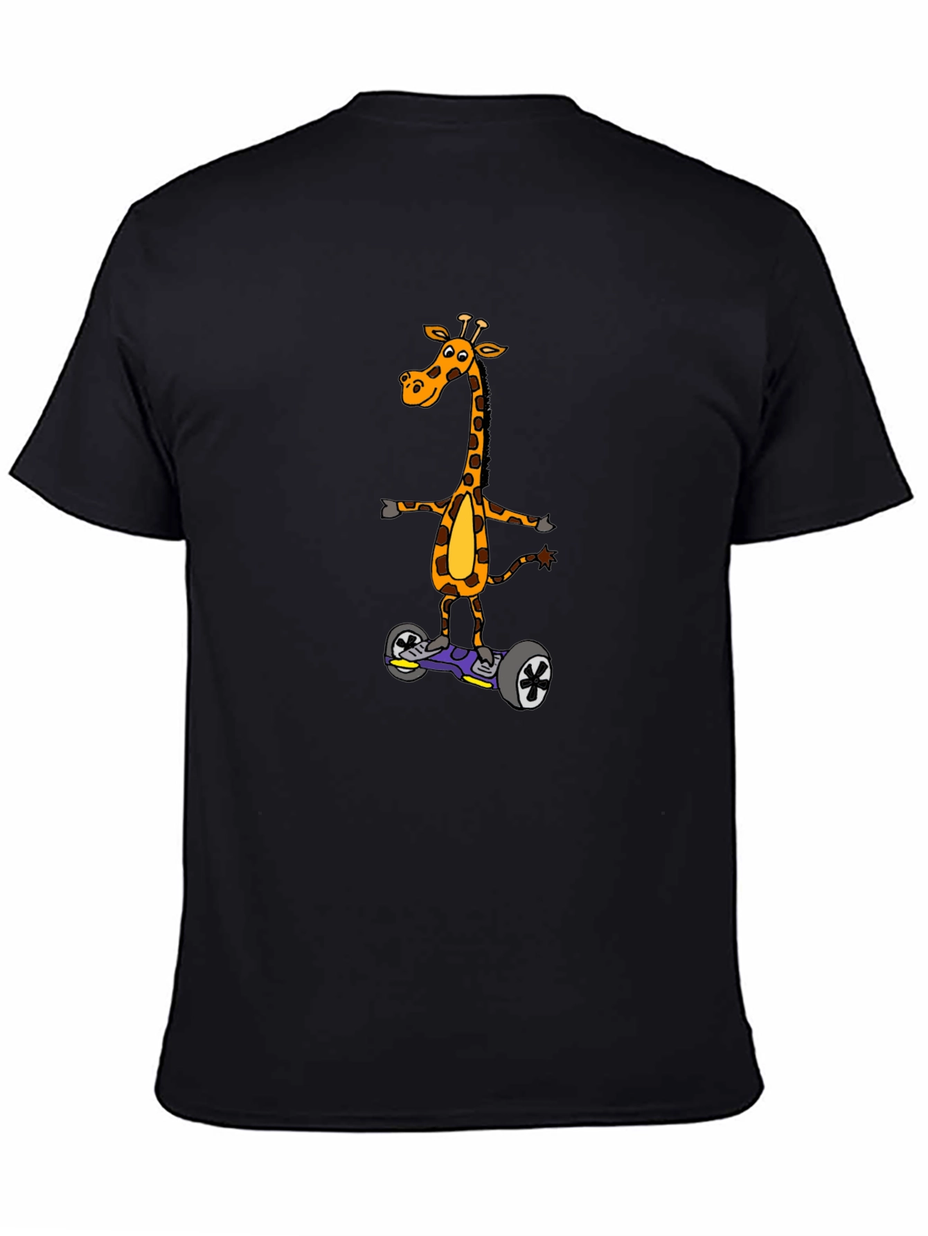 Giraffe on Hoverboard T-Shirt
