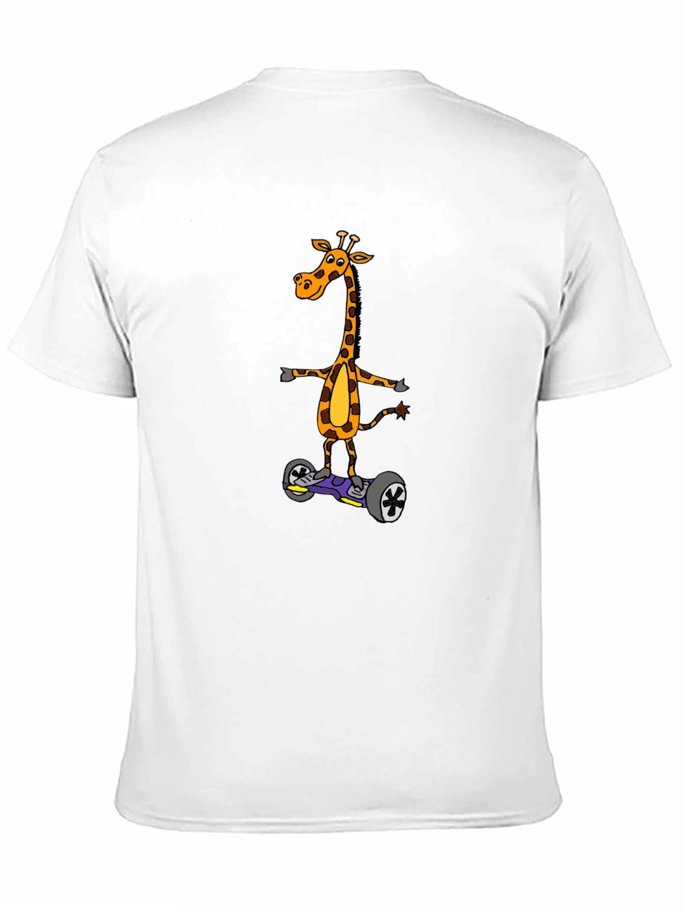 Giraffe on Hoverboard T-Shirt