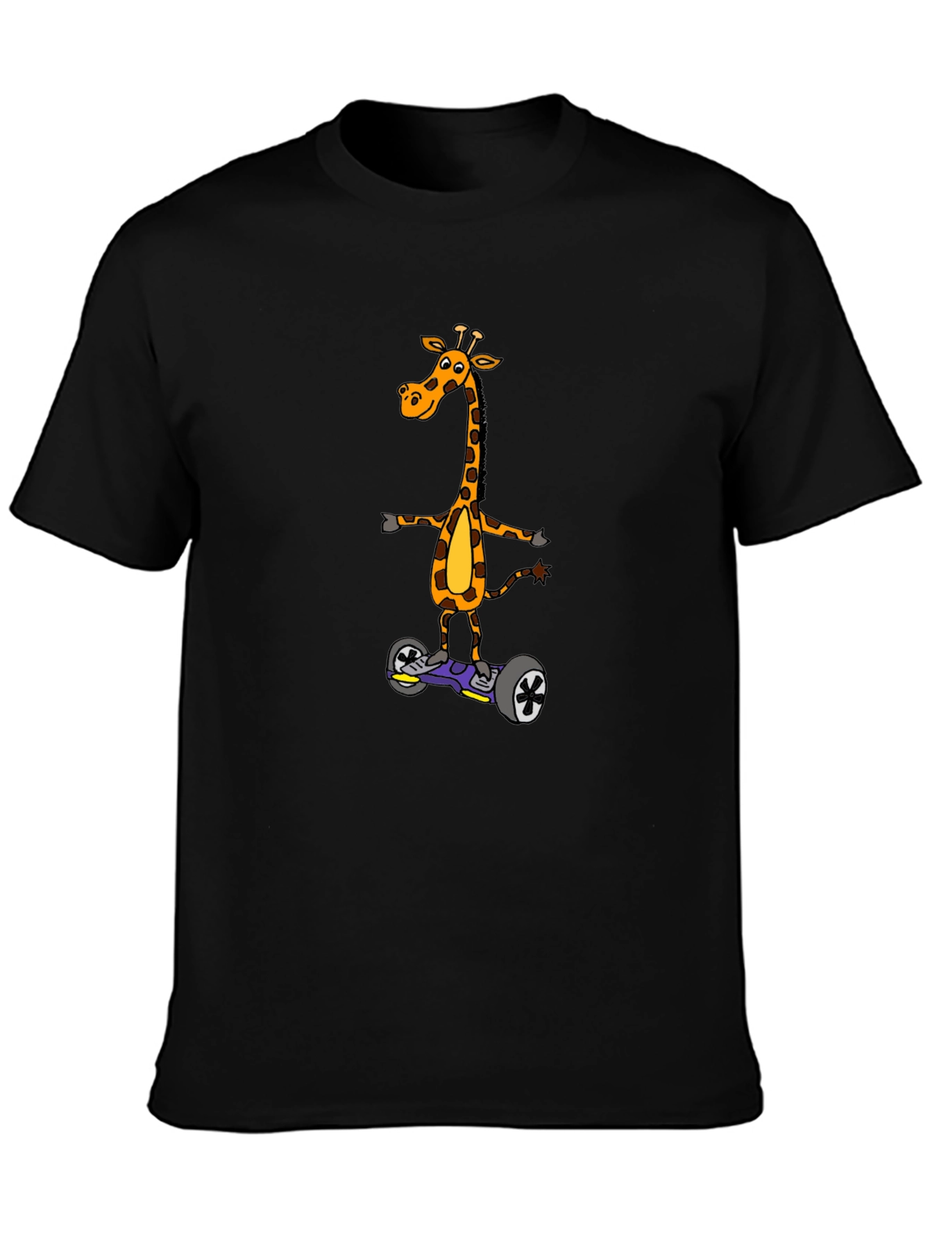 Giraffe on Hoverboard T-Shirt