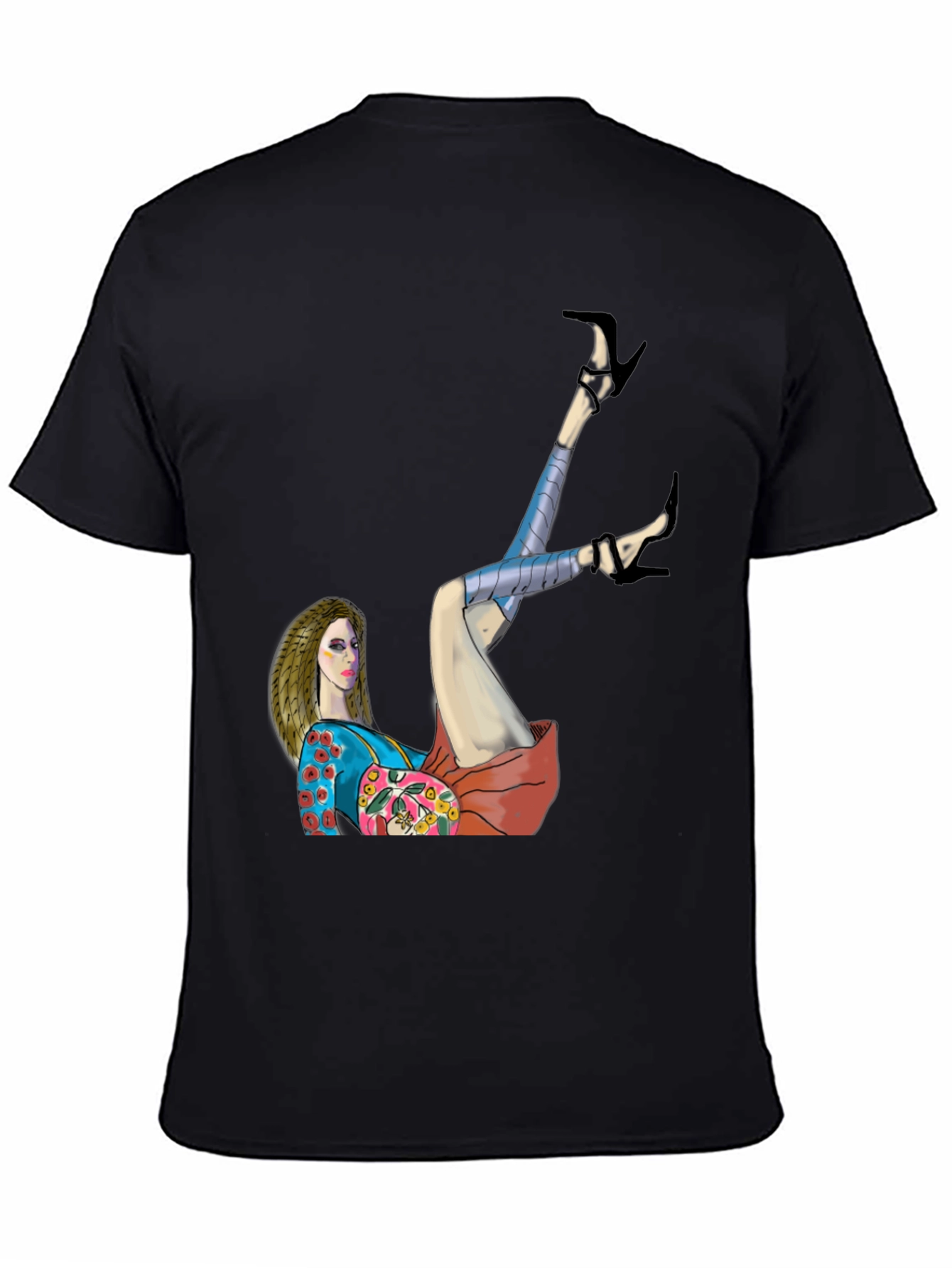 Artsy Woman Graphic Tee - Stylish Cotton T-Shirt