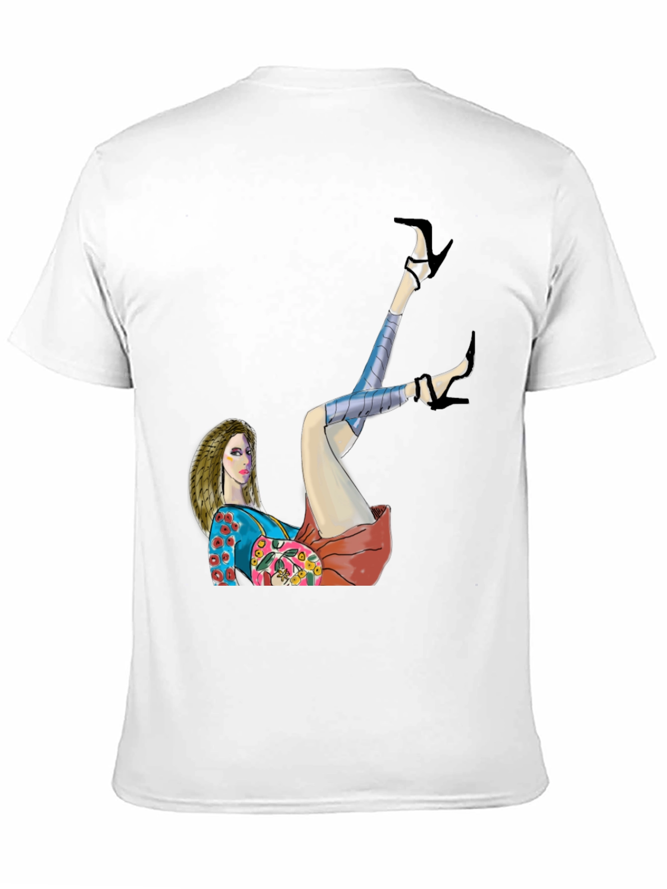 Artsy Woman Graphic Tee - Stylish Cotton T-Shirt