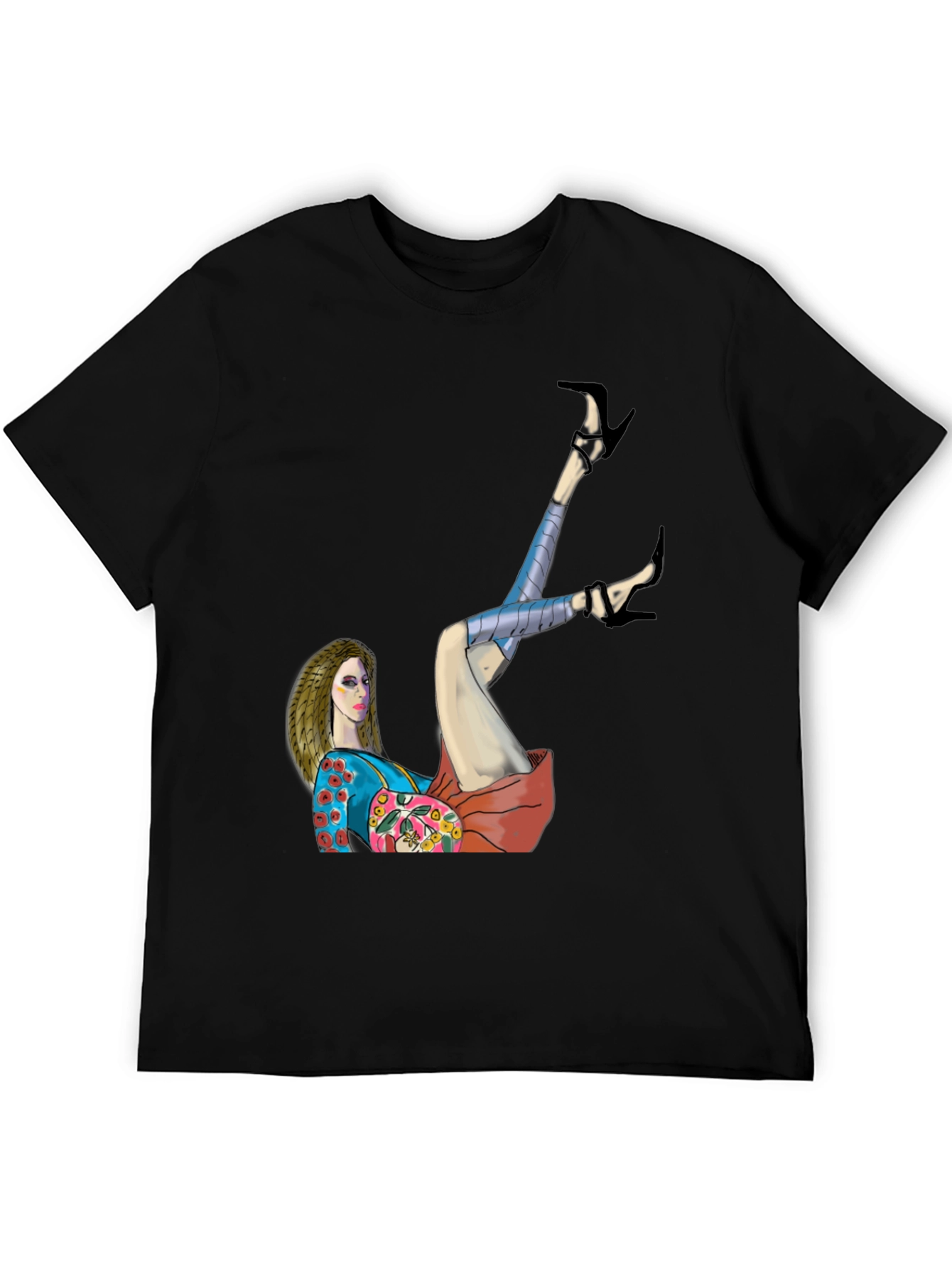 Artsy Woman Graphic Tee - Stylish Cotton T-Shirt