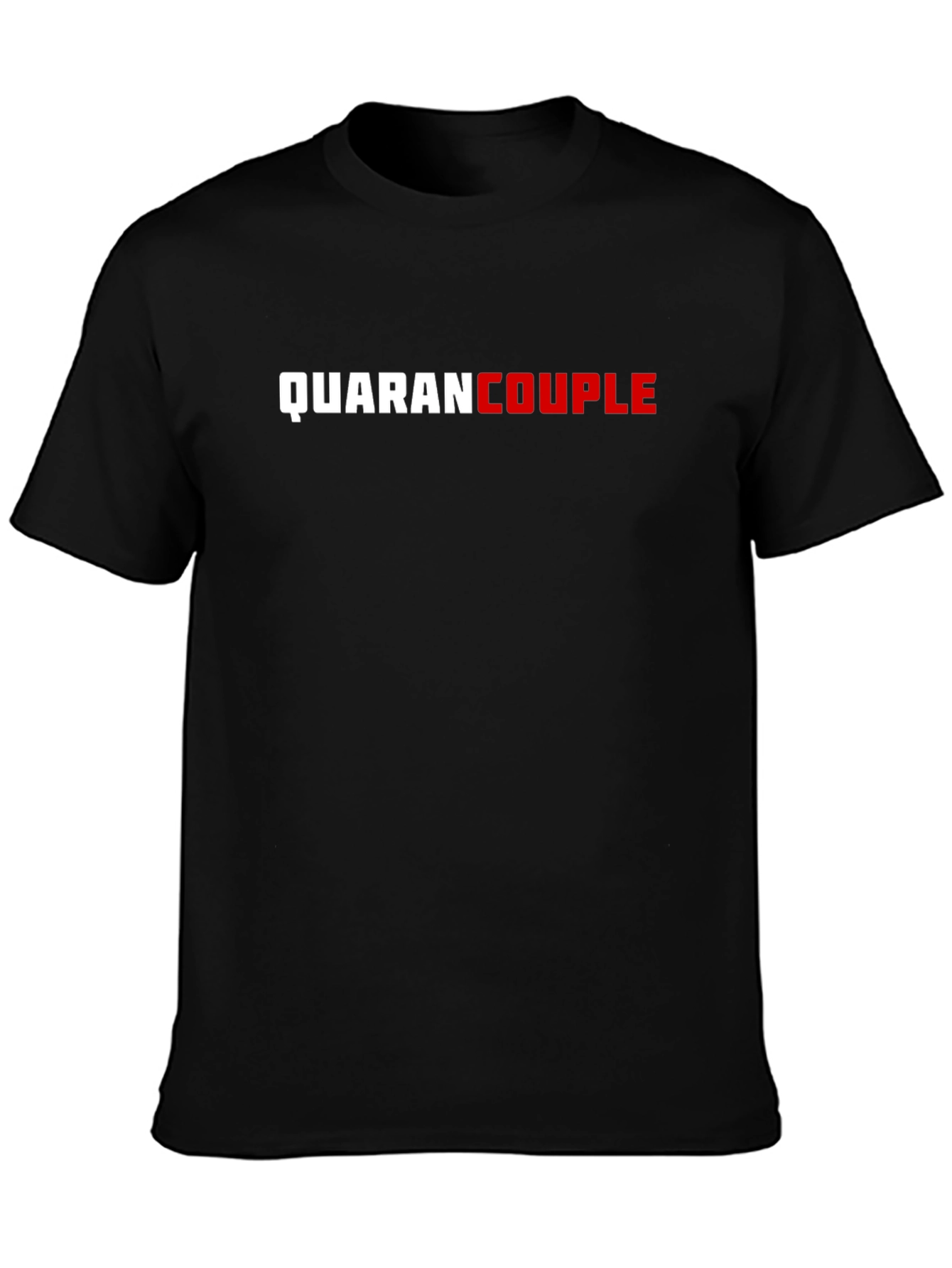 QuaranCouple T-Shirt - Black Cotton Blend