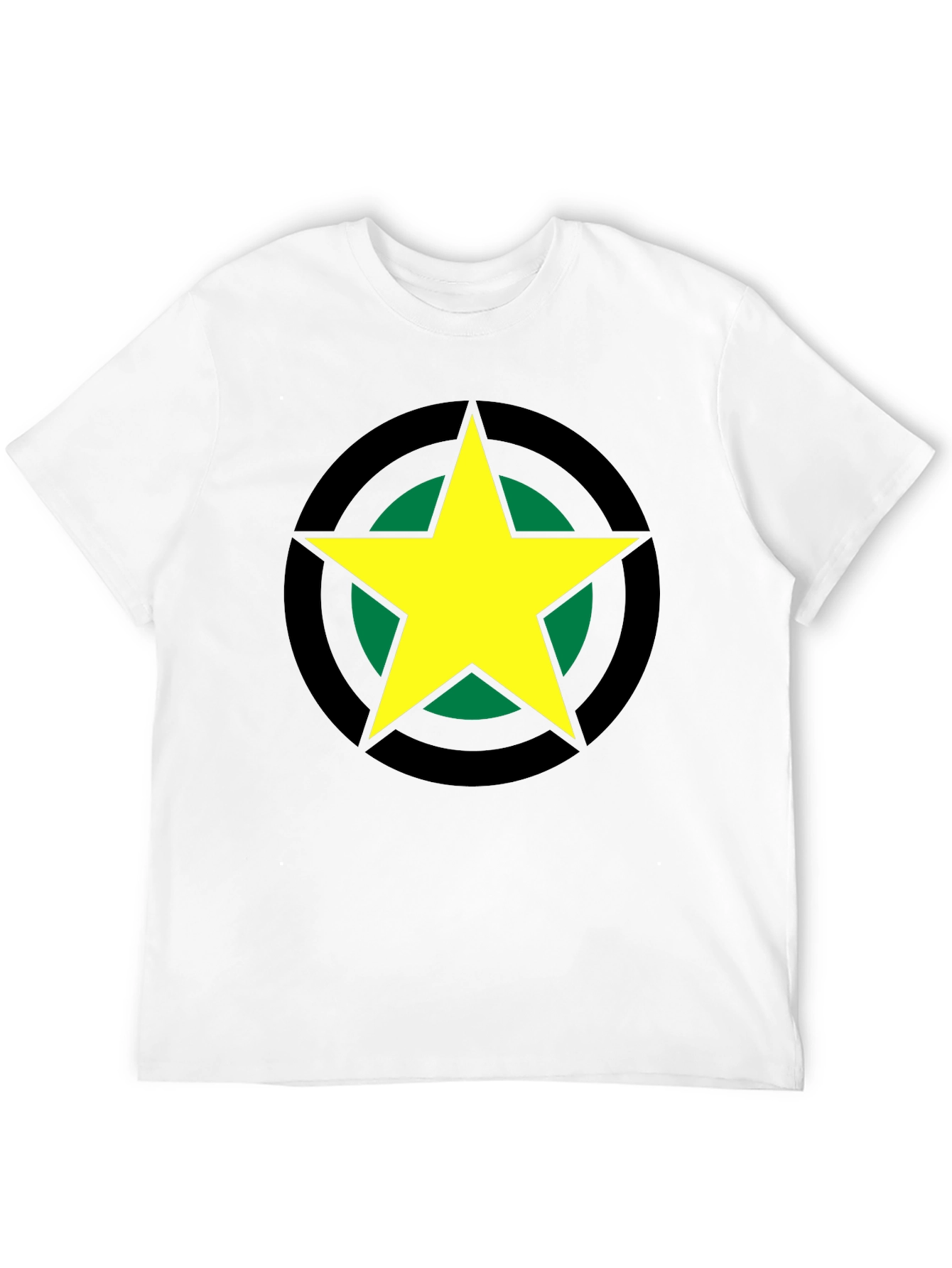 Bold Star Graphic Tee - Black