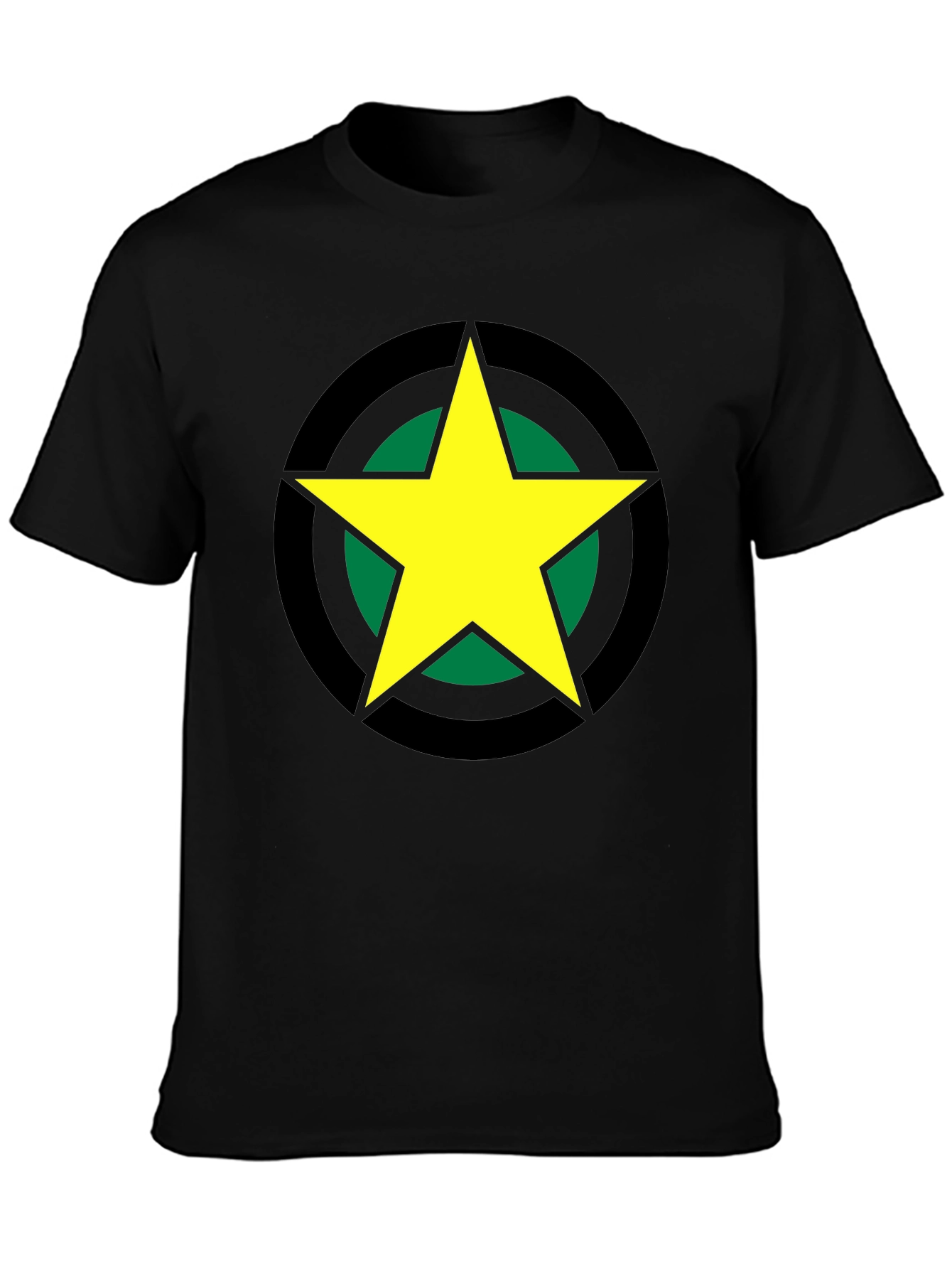 Bold Star Graphic Tee - Black