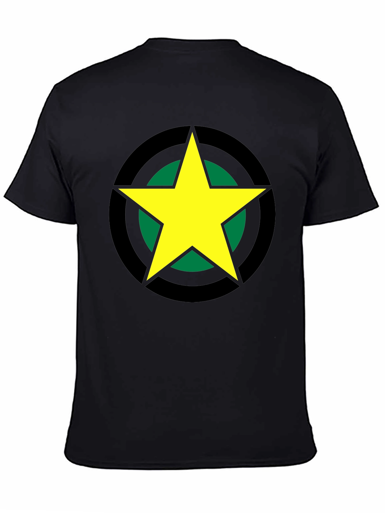 Bold Star Graphic Tee - Black