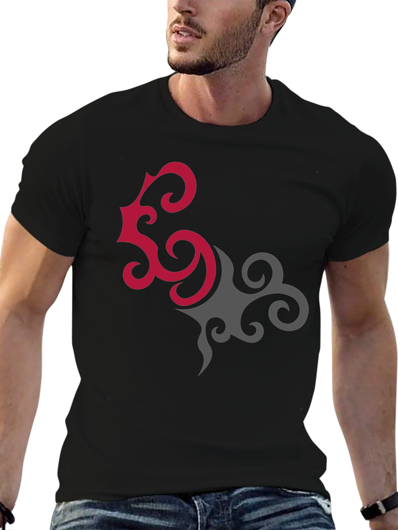 Unique Graphic Tee - Stylish Abstract Design