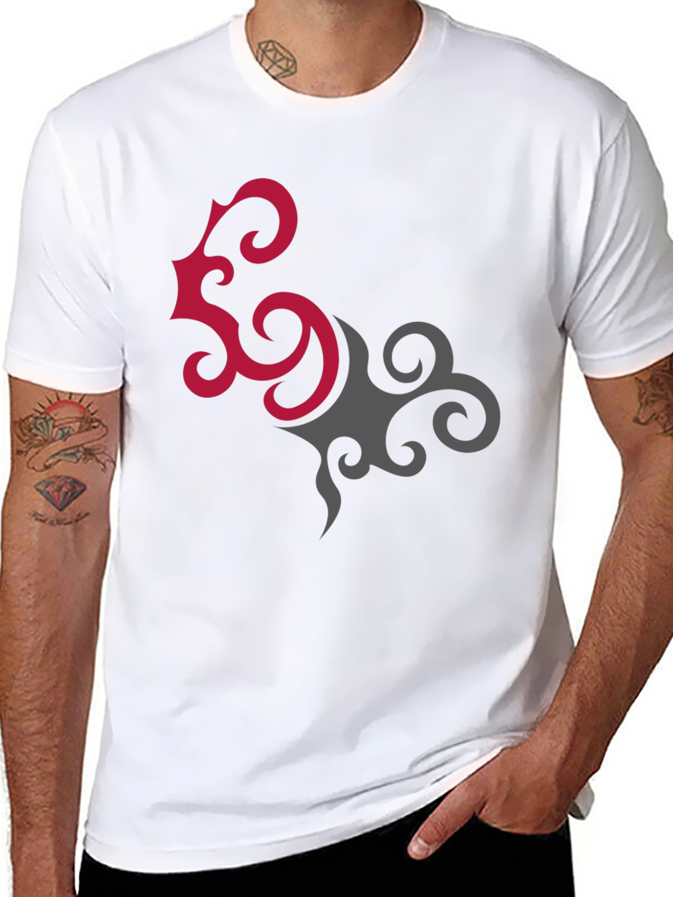 Unique Graphic Tee - Stylish Abstract Design