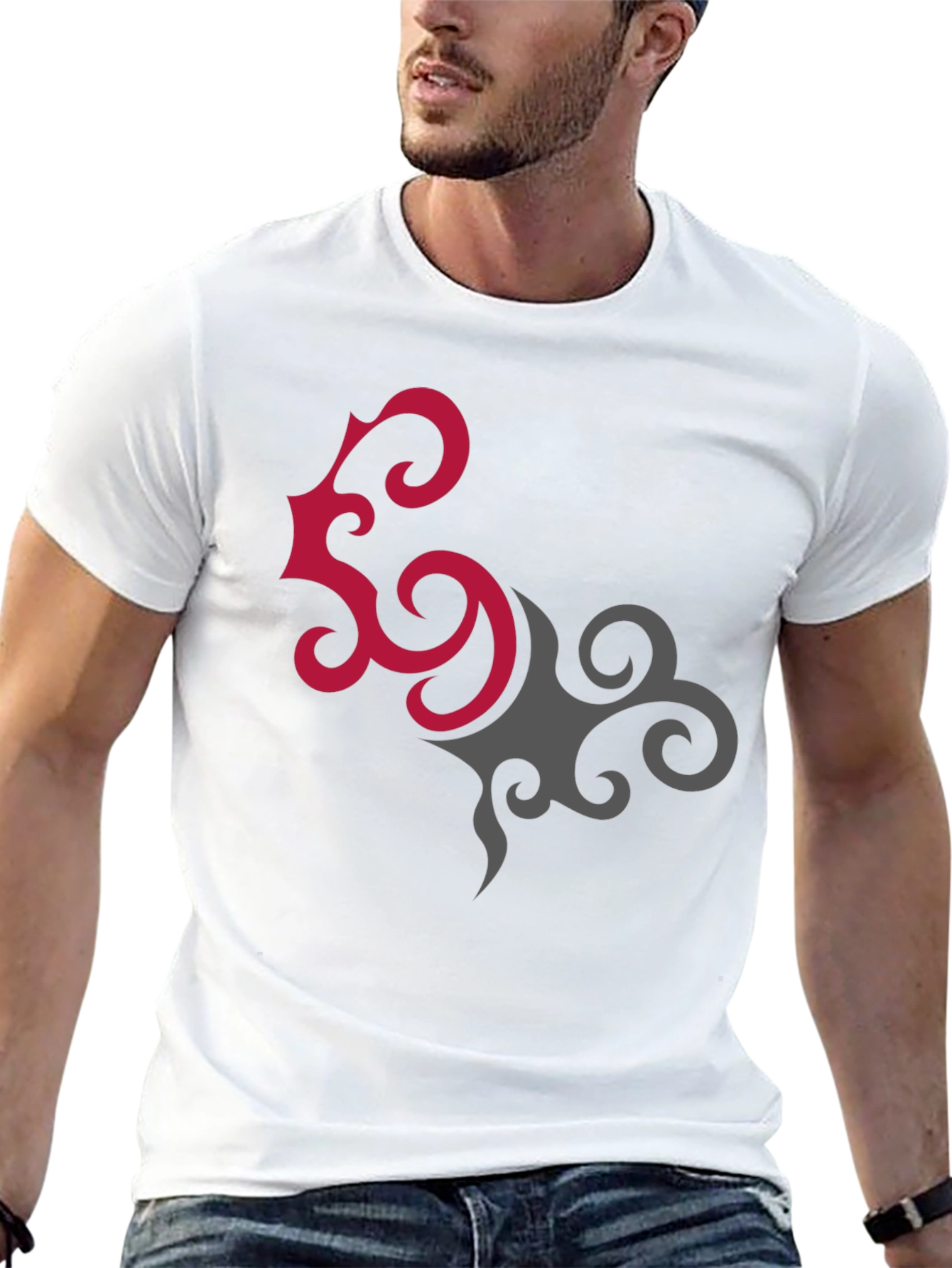 Unique Graphic Tee - Stylish Abstract Design