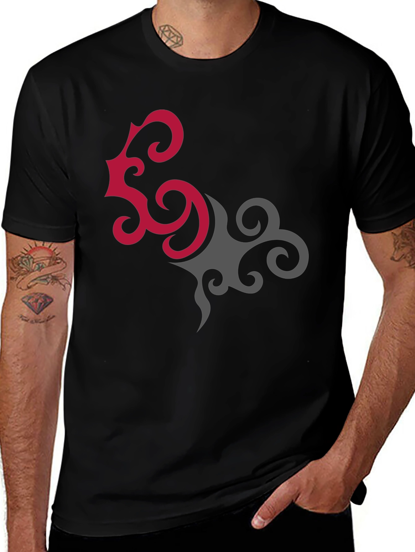Unique Graphic Tee - Stylish Abstract Design