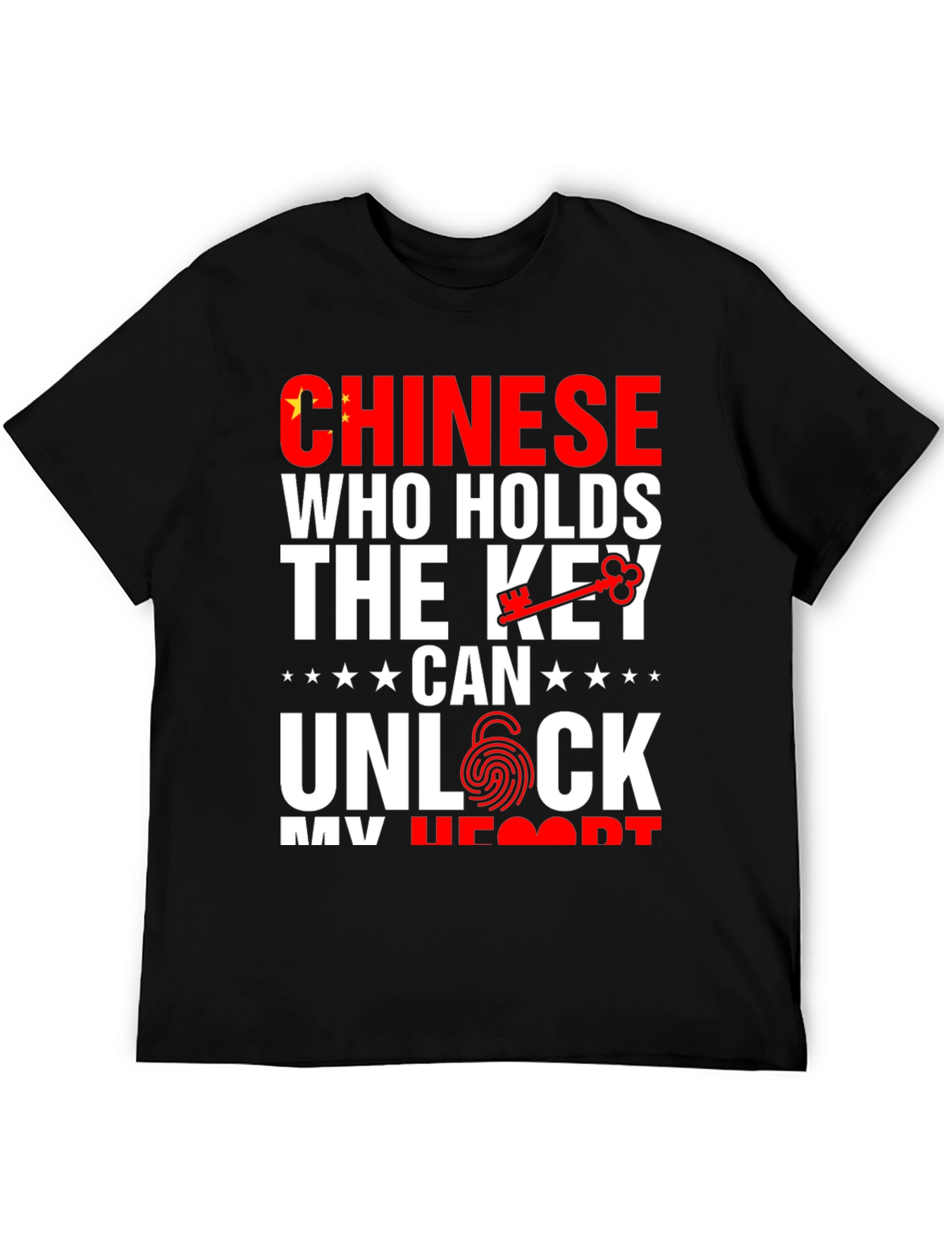 Chinese Key to My Heart Graphic T-Shirt