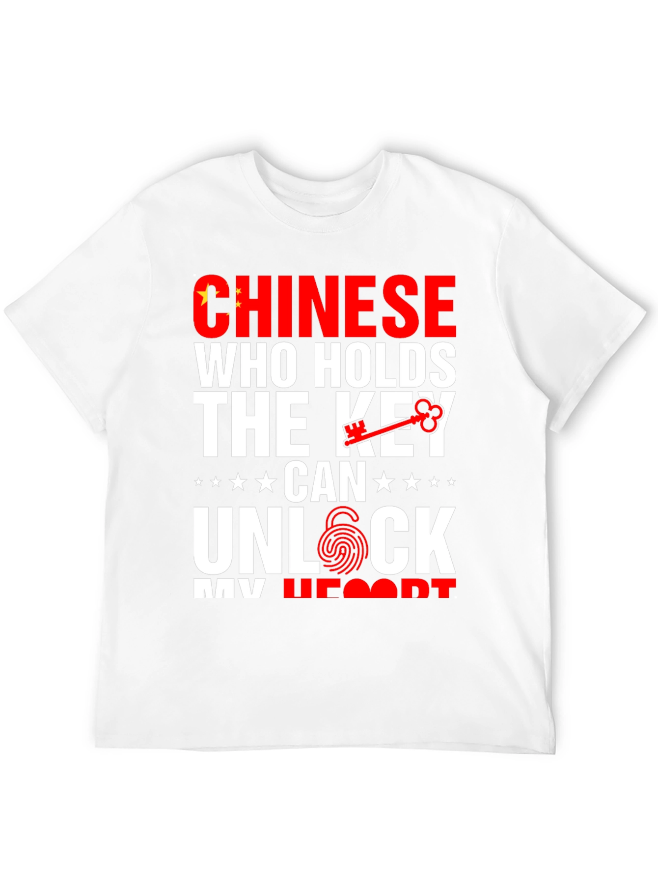 Chinese Key to My Heart Graphic T-Shirt