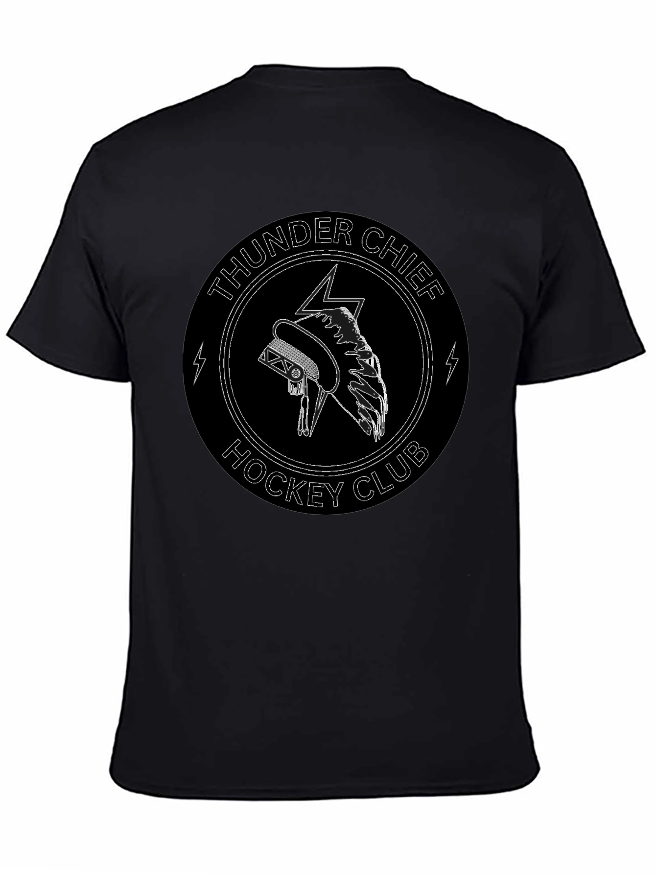 Thunder Chief Hockey Club Black T-Shirt