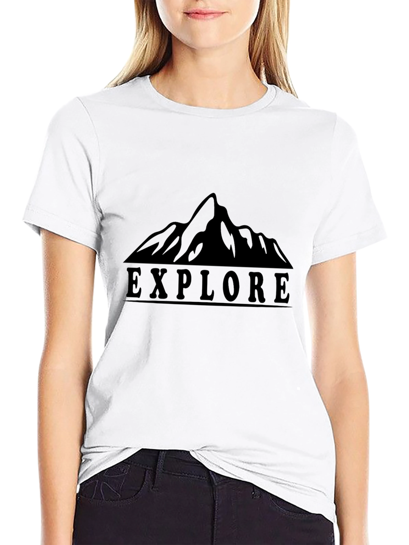 Explore Mountain Graphic Tee - Adventure Awaits!