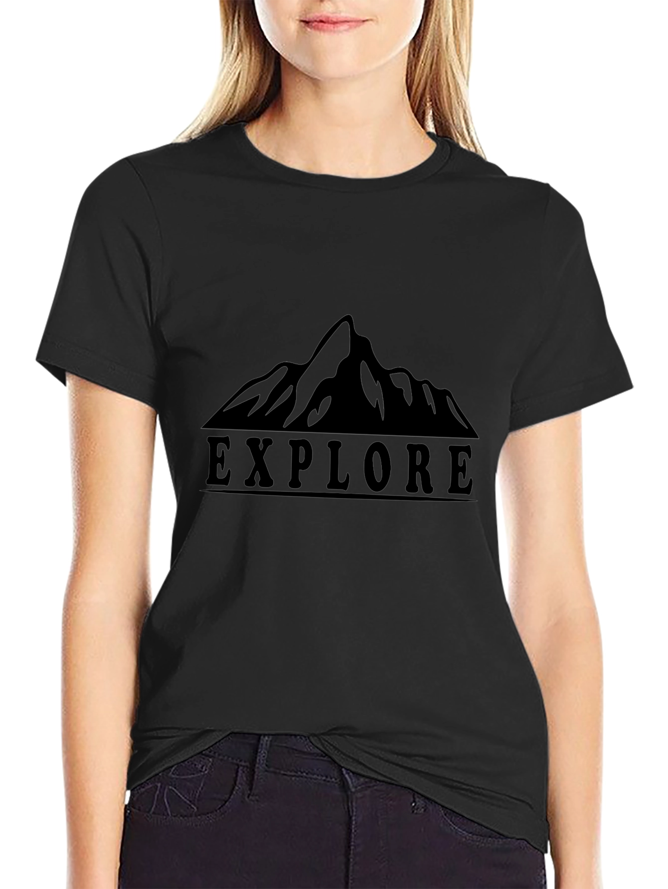 Explore Mountain Graphic Tee - Adventure Awaits!