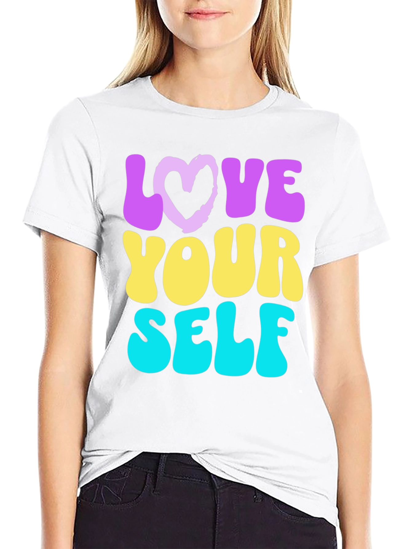 Love Yourself Graphic Tee - Trendy Retro Style