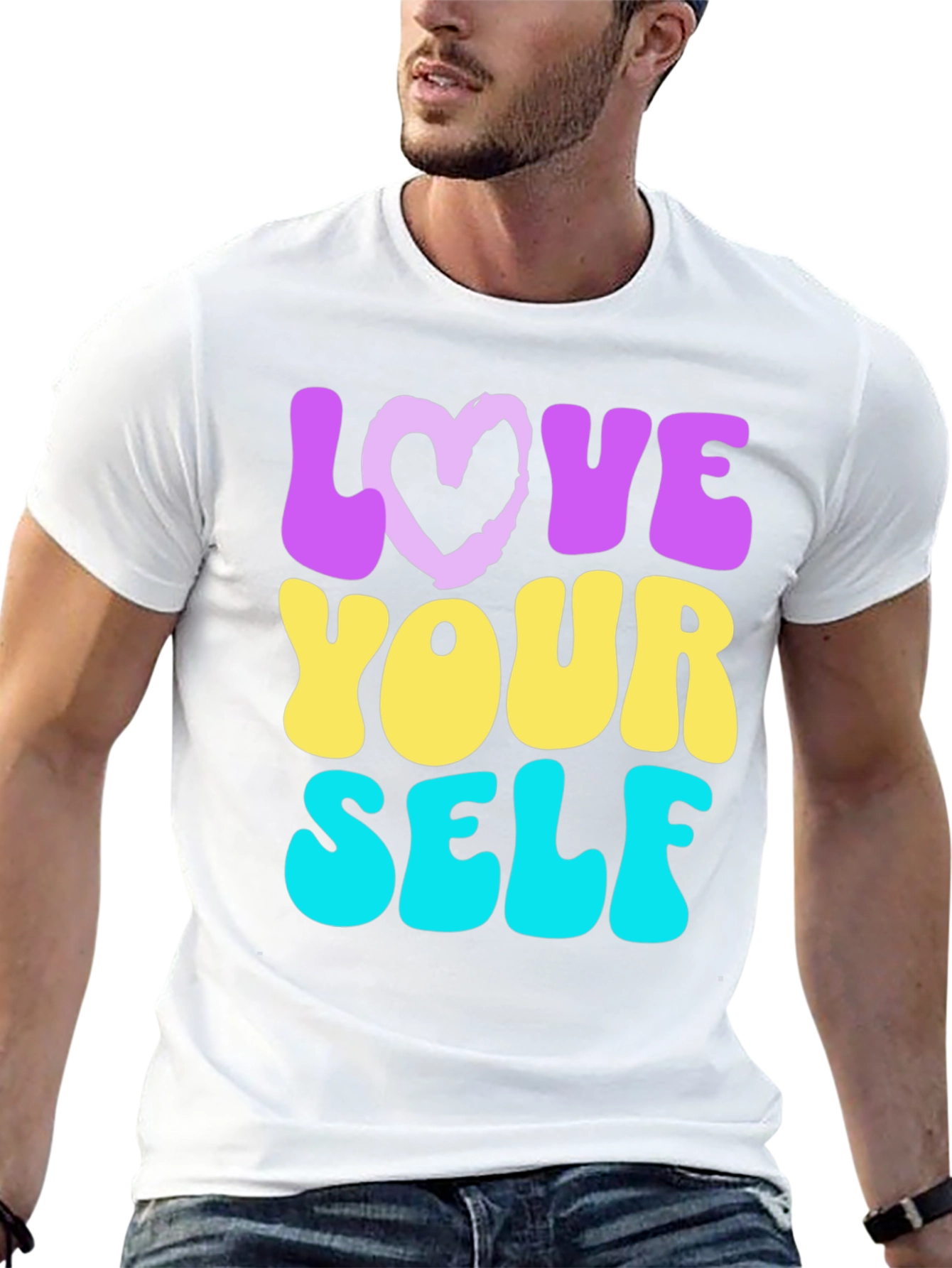 Love Yourself Graphic Tee - Trendy Retro Style