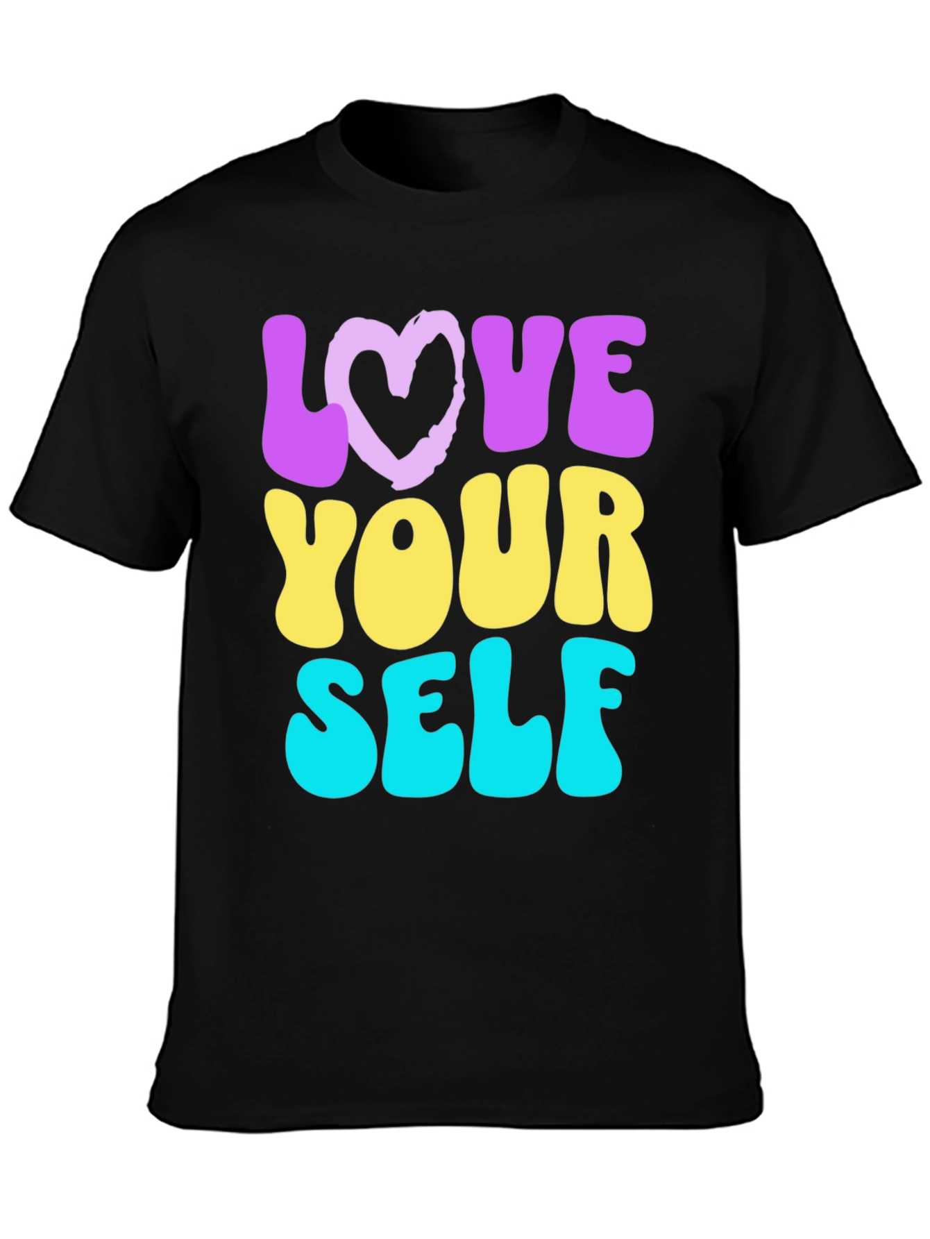 Love Yourself Graphic Tee - Trendy Retro Style
