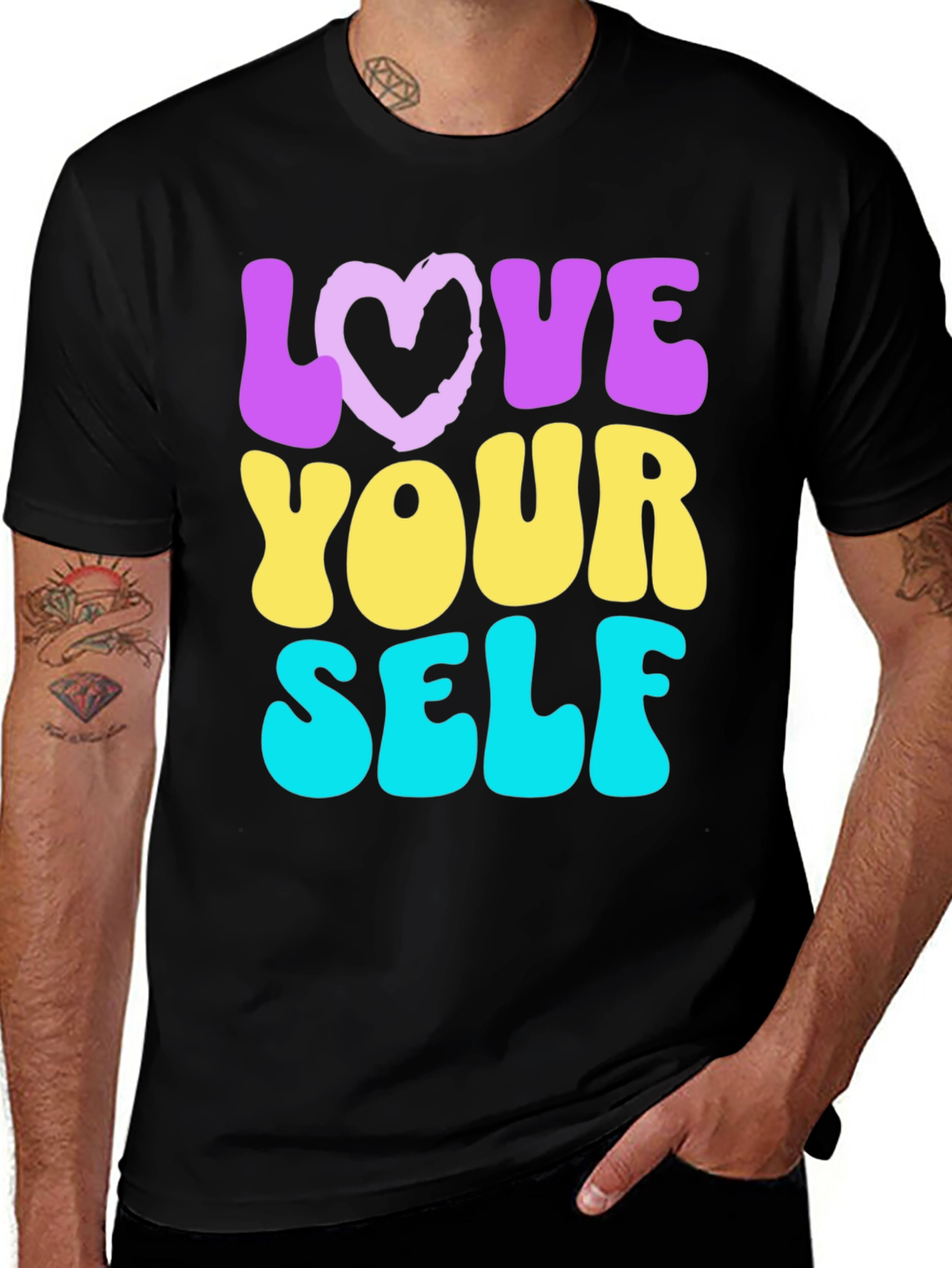 Love Yourself Graphic Tee - Trendy Retro Style