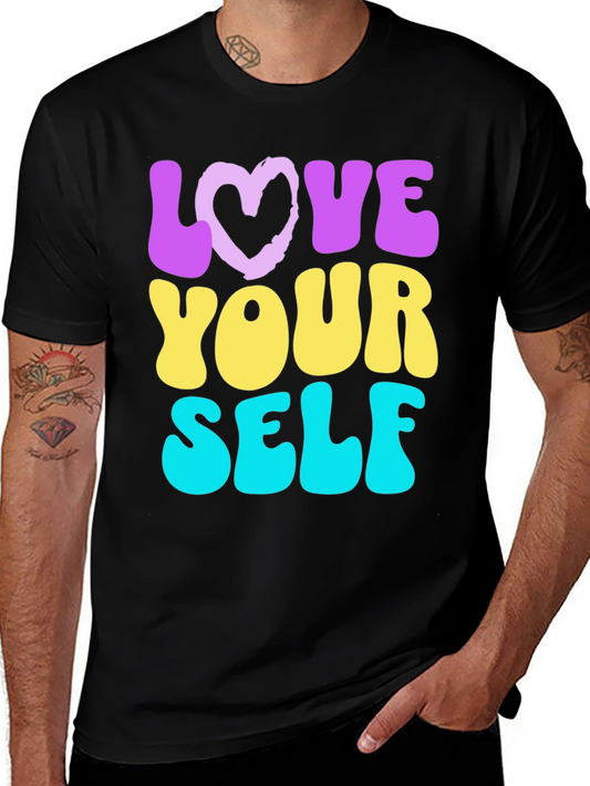 Love Yourself Graphic Tee - Trendy Retro Style