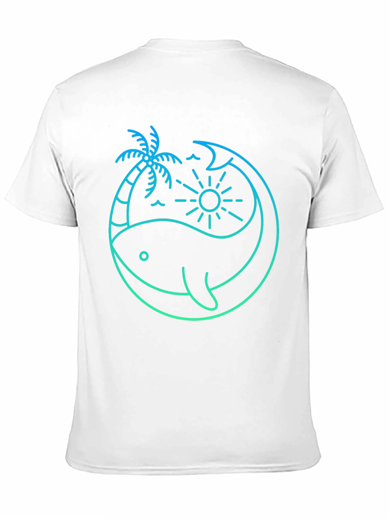 Whale Beach Graphic Tee - Stylish Mens Black T-Shirt