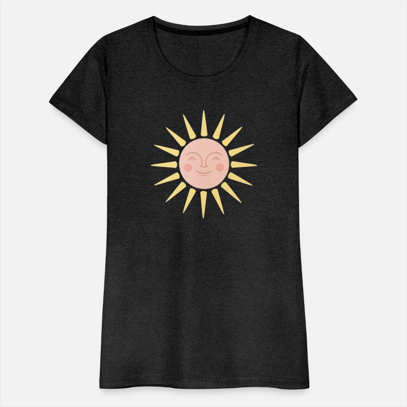 Happy Retro Sun Face Sunshine