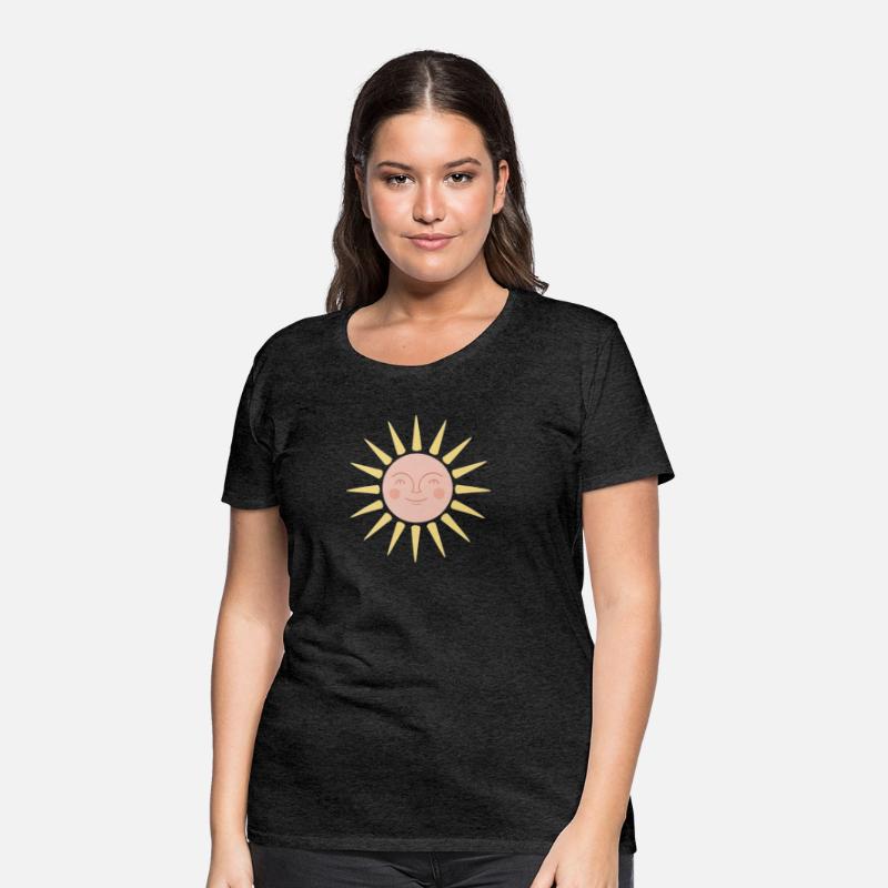 Happy Retro Sun Face Sunshine