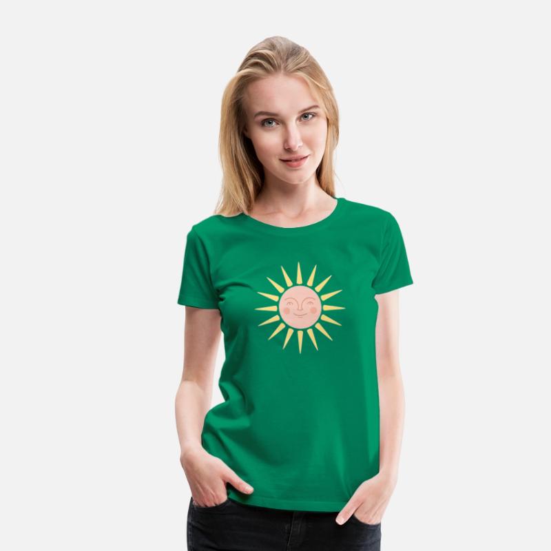 Happy Retro Sun Face Sunshine