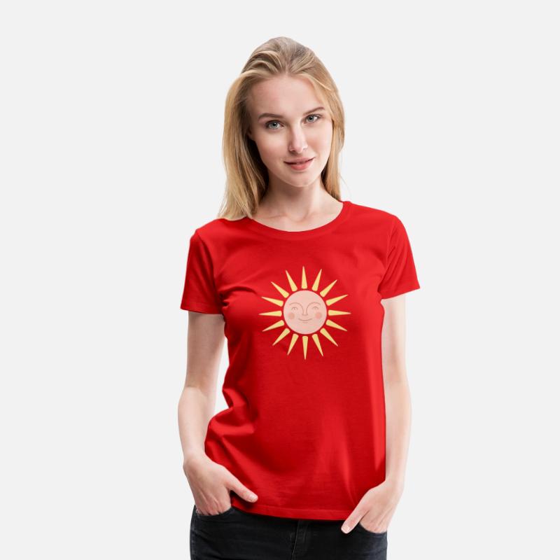 Happy Retro Sun Face Sunshine