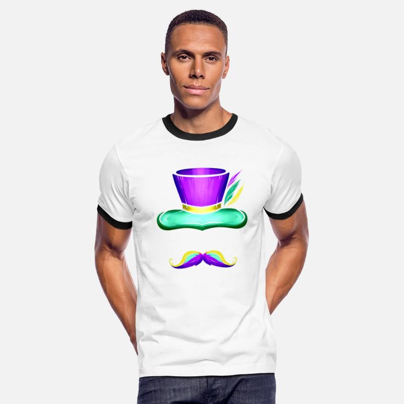 Hat And Mustache For Mardi Gras