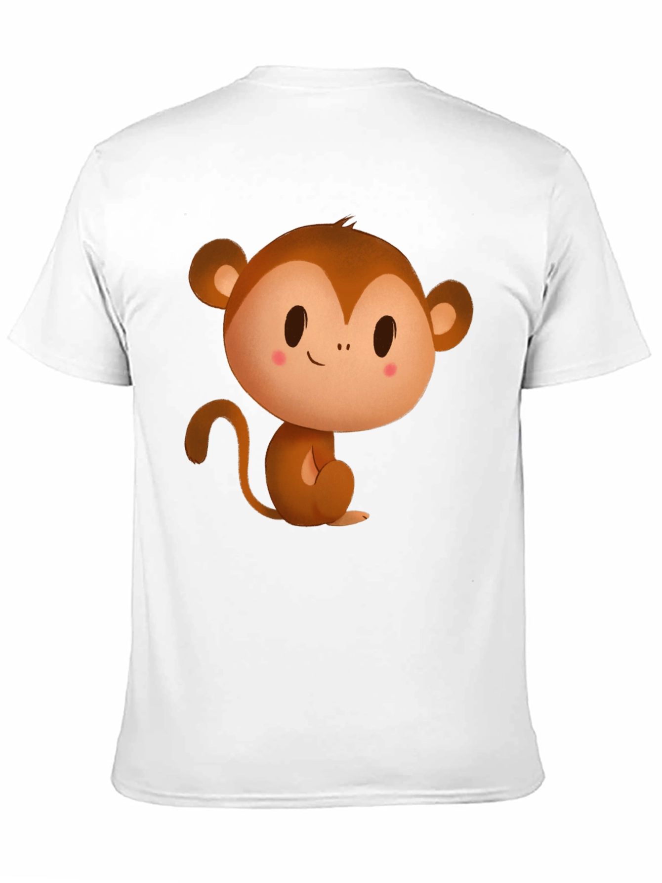 Cute Monkey Graphic Tee - Black T-Shirt