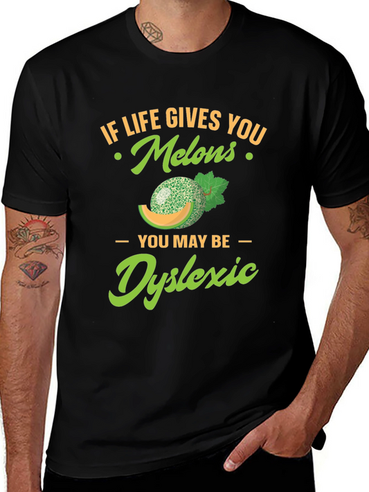 Dyslexic Melons T-Shirt Funny Fruit Tee