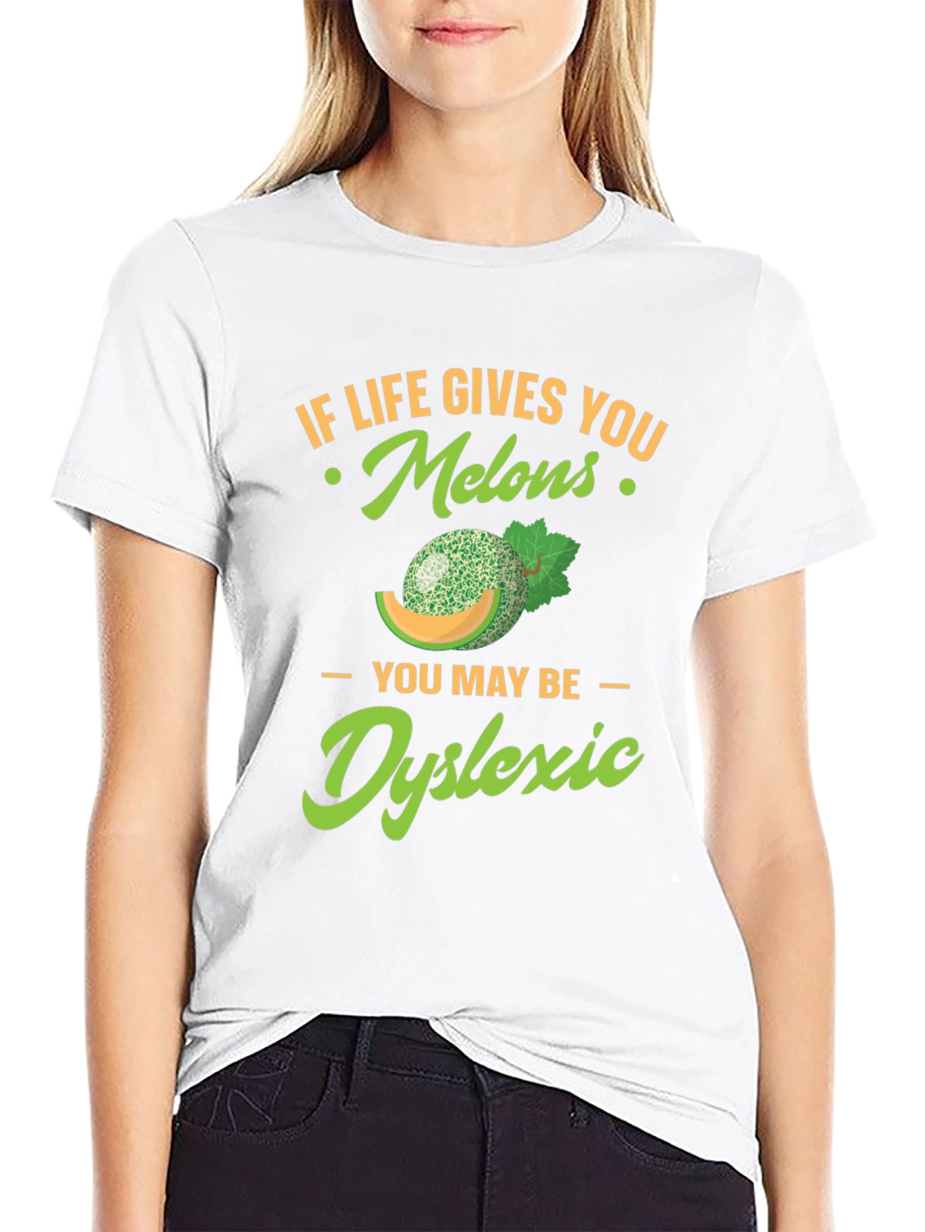 Dyslexic Melons T-Shirt Funny Fruit Tee