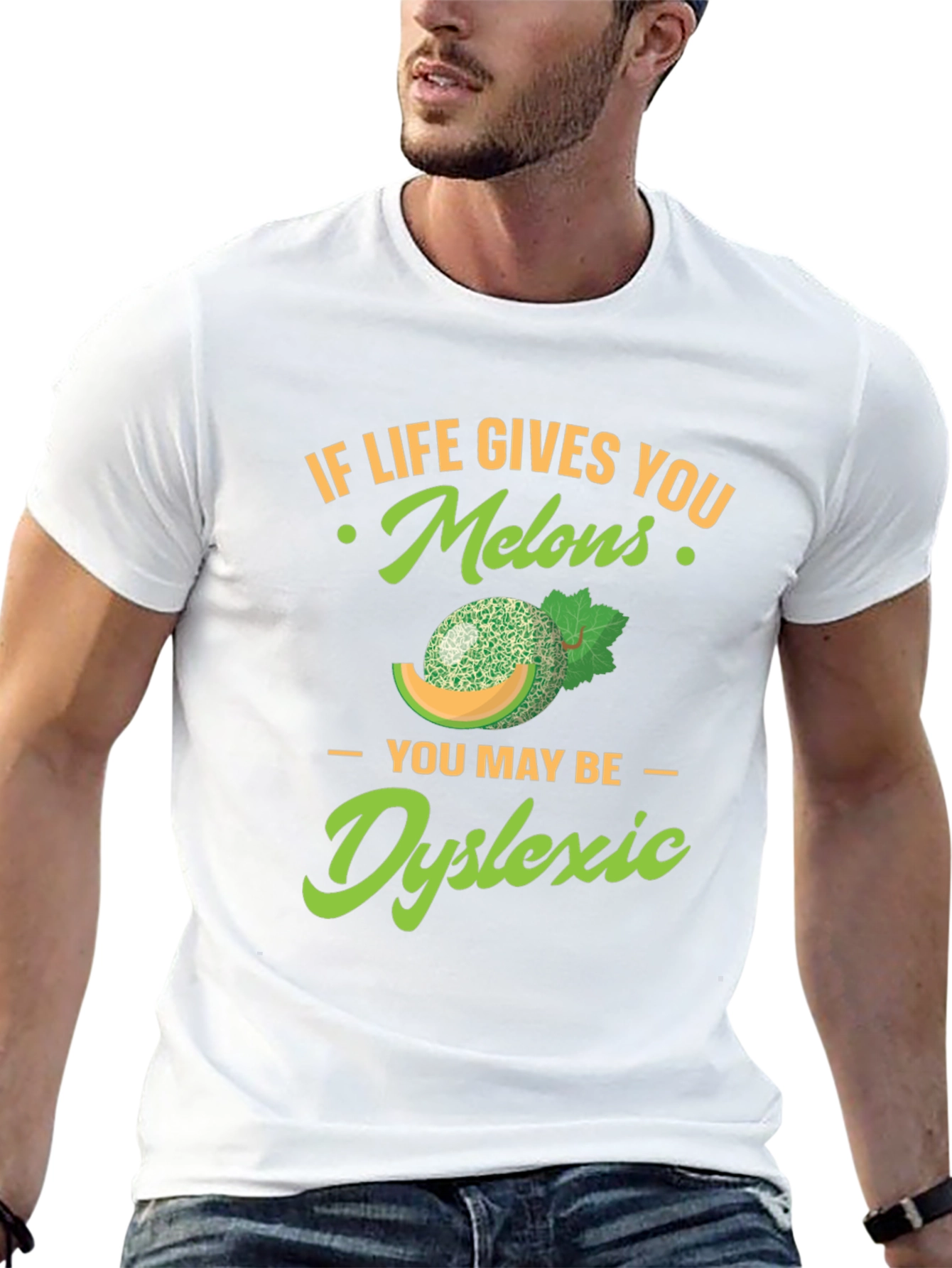 Dyslexic Melons T-Shirt Funny Fruit Tee