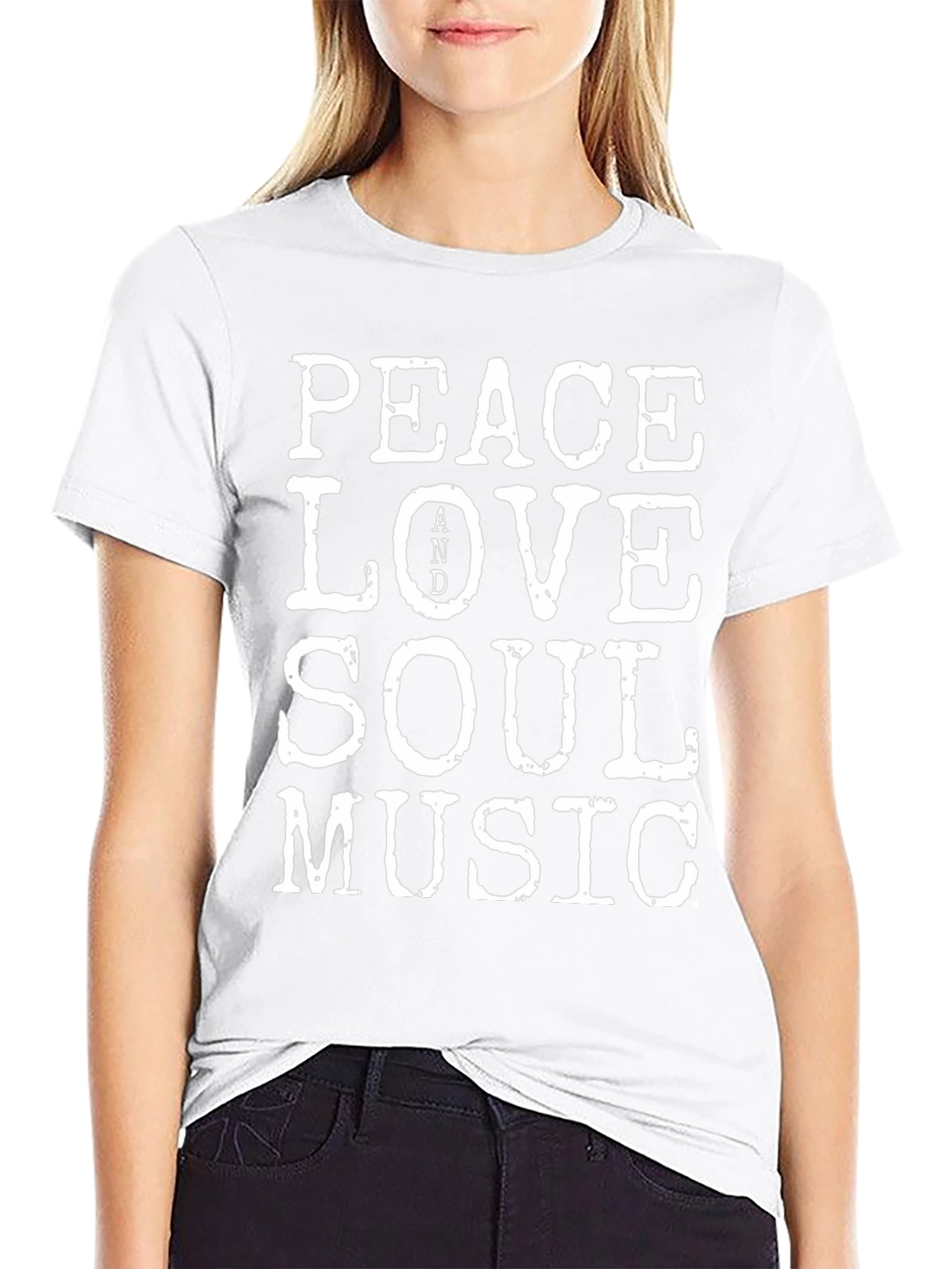 Peace Love Soul Music Graphic T-Shirt